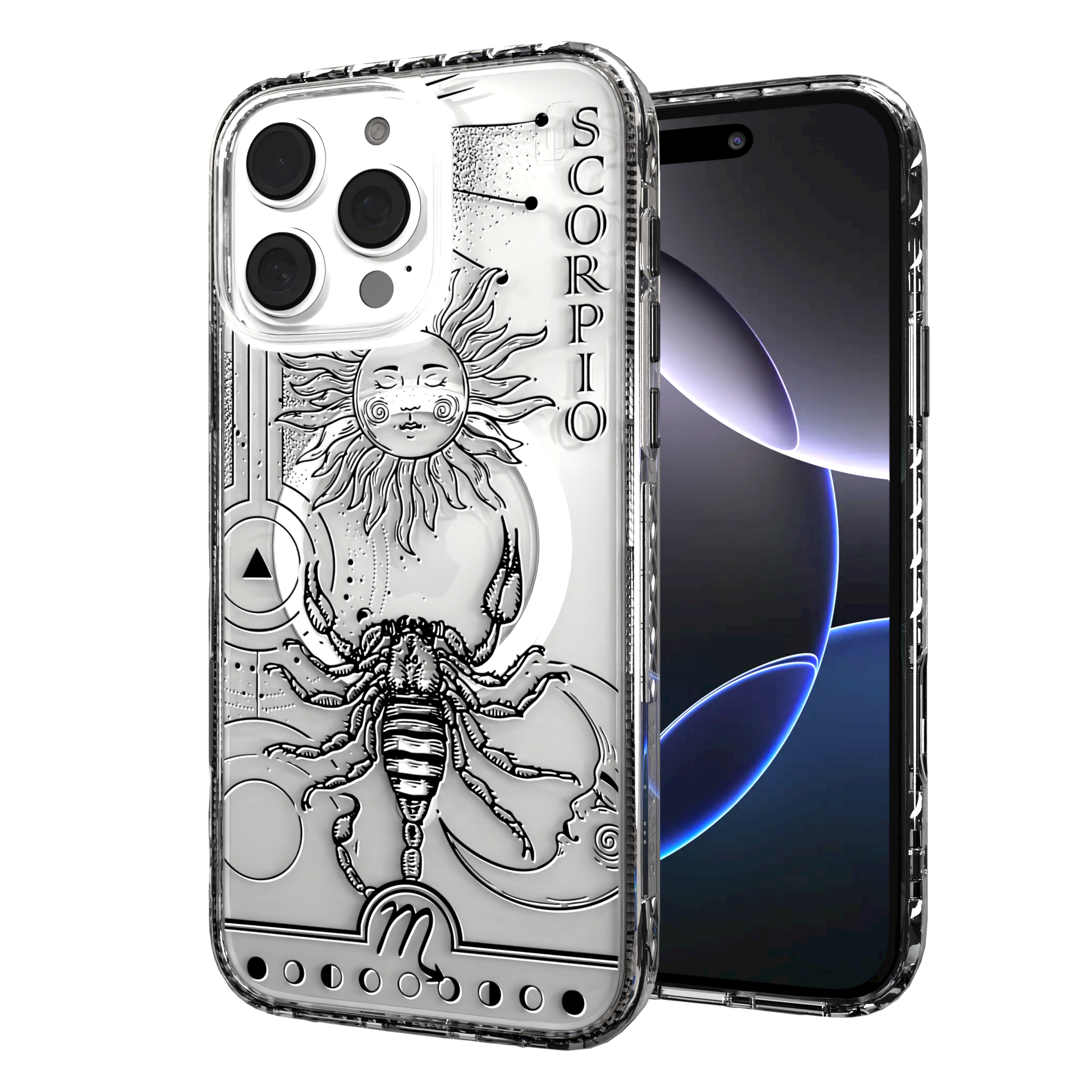 iPhone 16 Series | MagSafe | Zodiac Collection | Scorpio Scorpio Black / iPhone 16 Pro Max / Clear
