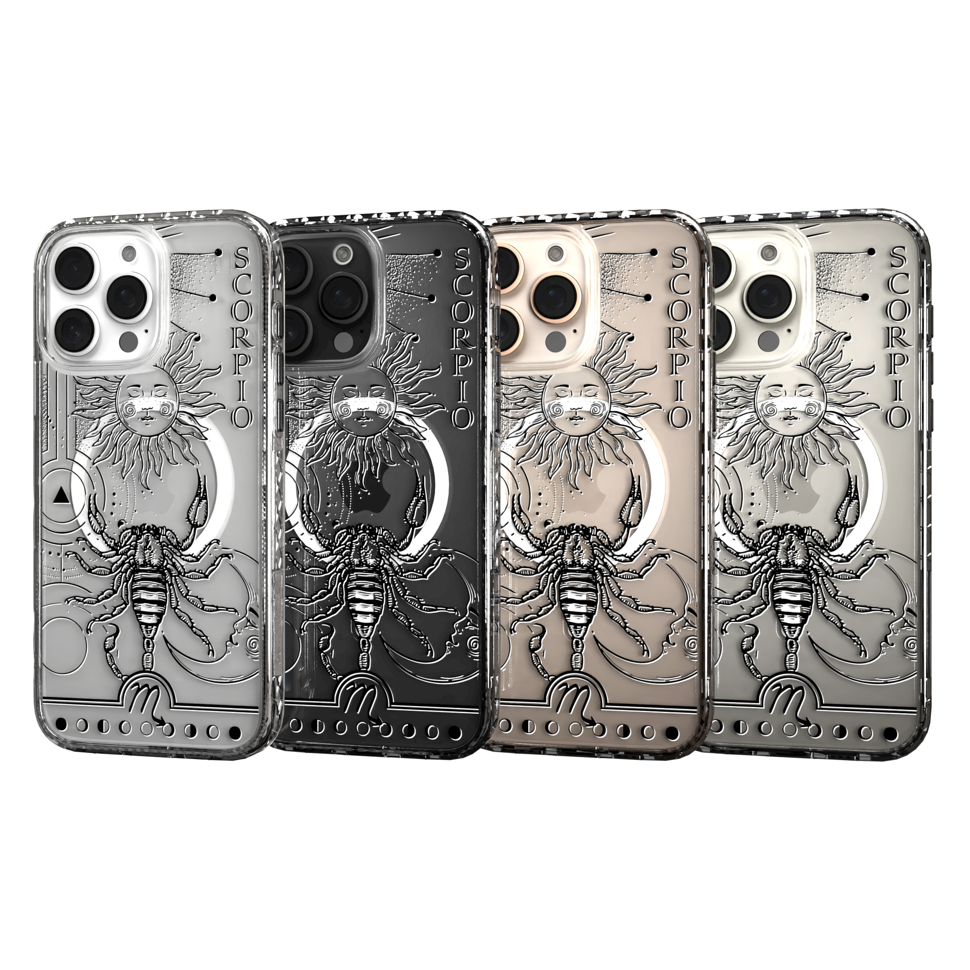 iPhone 16 Series | MagSafe | Zodiac Collection | Scorpio Scorpio Black / iPhone 16 Pro Max / Clear