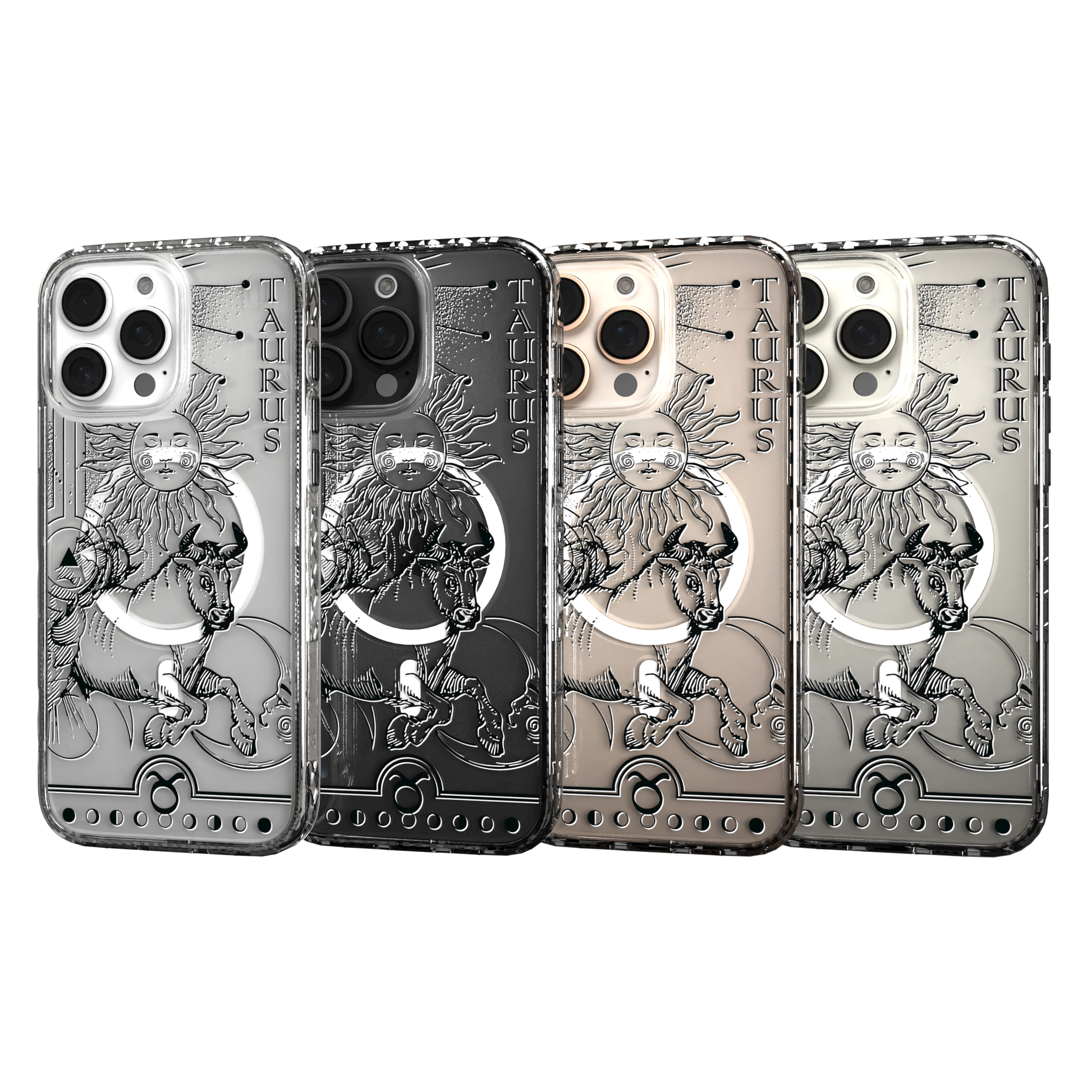 iPhone 16 Series | MagSafe | Zodiac Collection | Taurus Taurus Black / iPhone 16 Pro Max / Clear