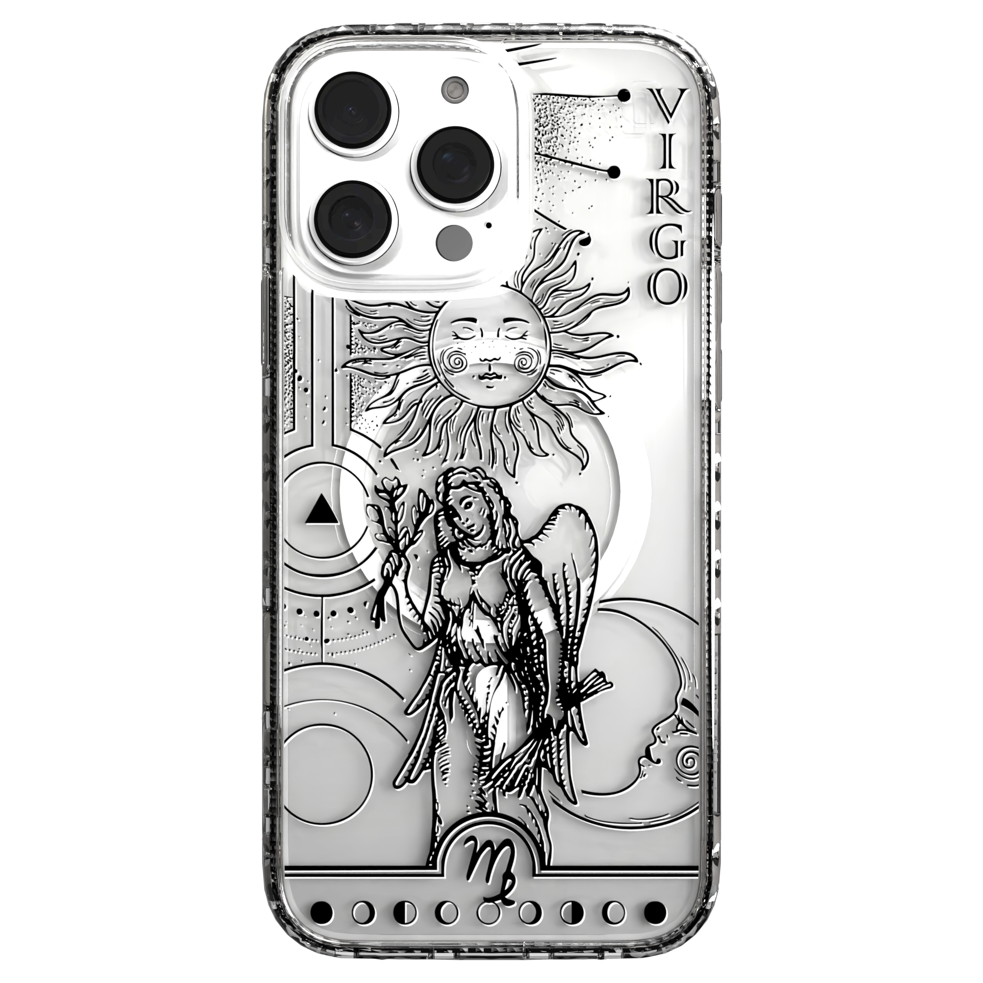 iPhone 16 Series | MagSafe | Zodiac Collection | Virgo Virgo Black / iPhone 16 Pro Max / Clear