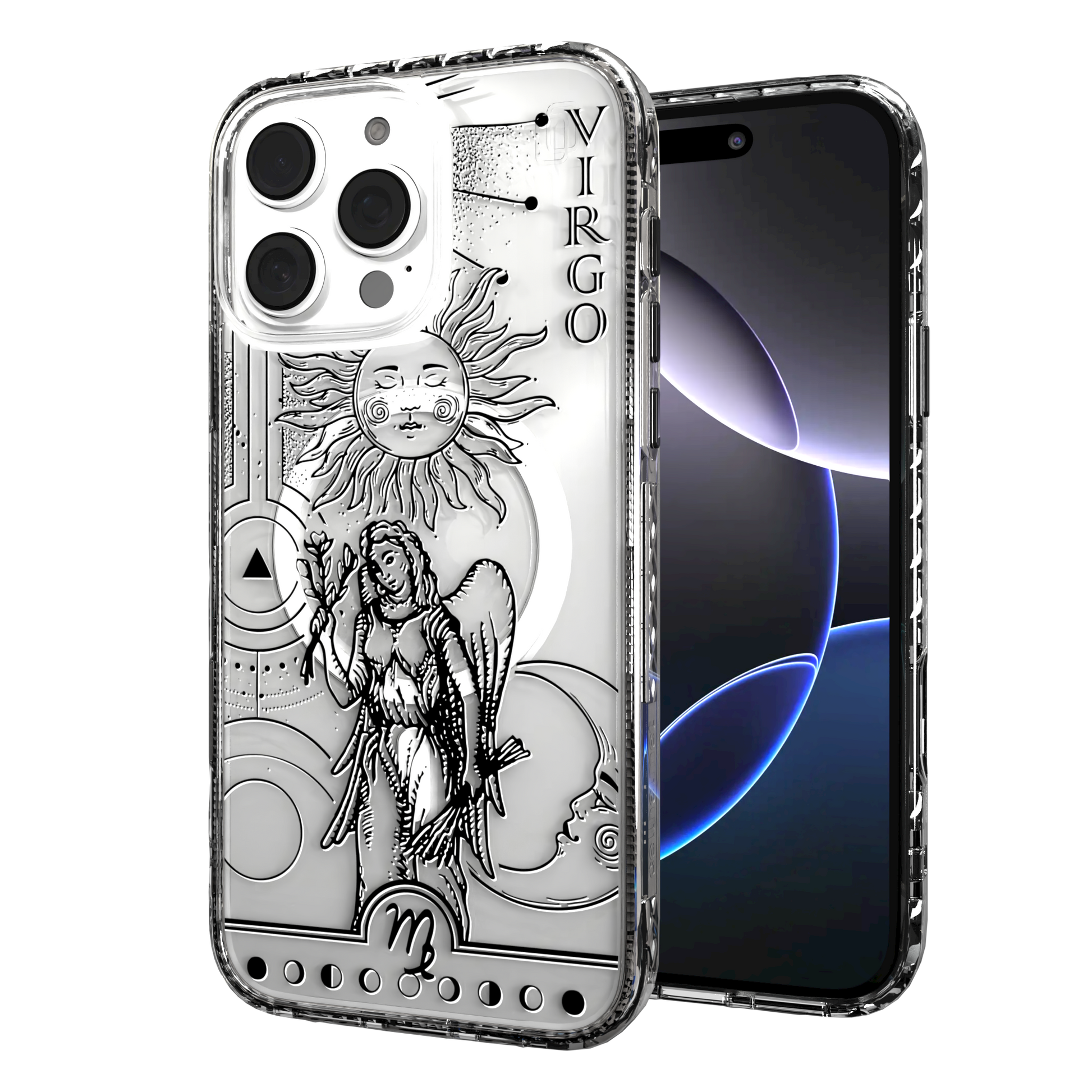 iPhone 16 Series | MagSafe | Zodiac Collection | Virgo Virgo Black / iPhone 16 Pro Max / Clear