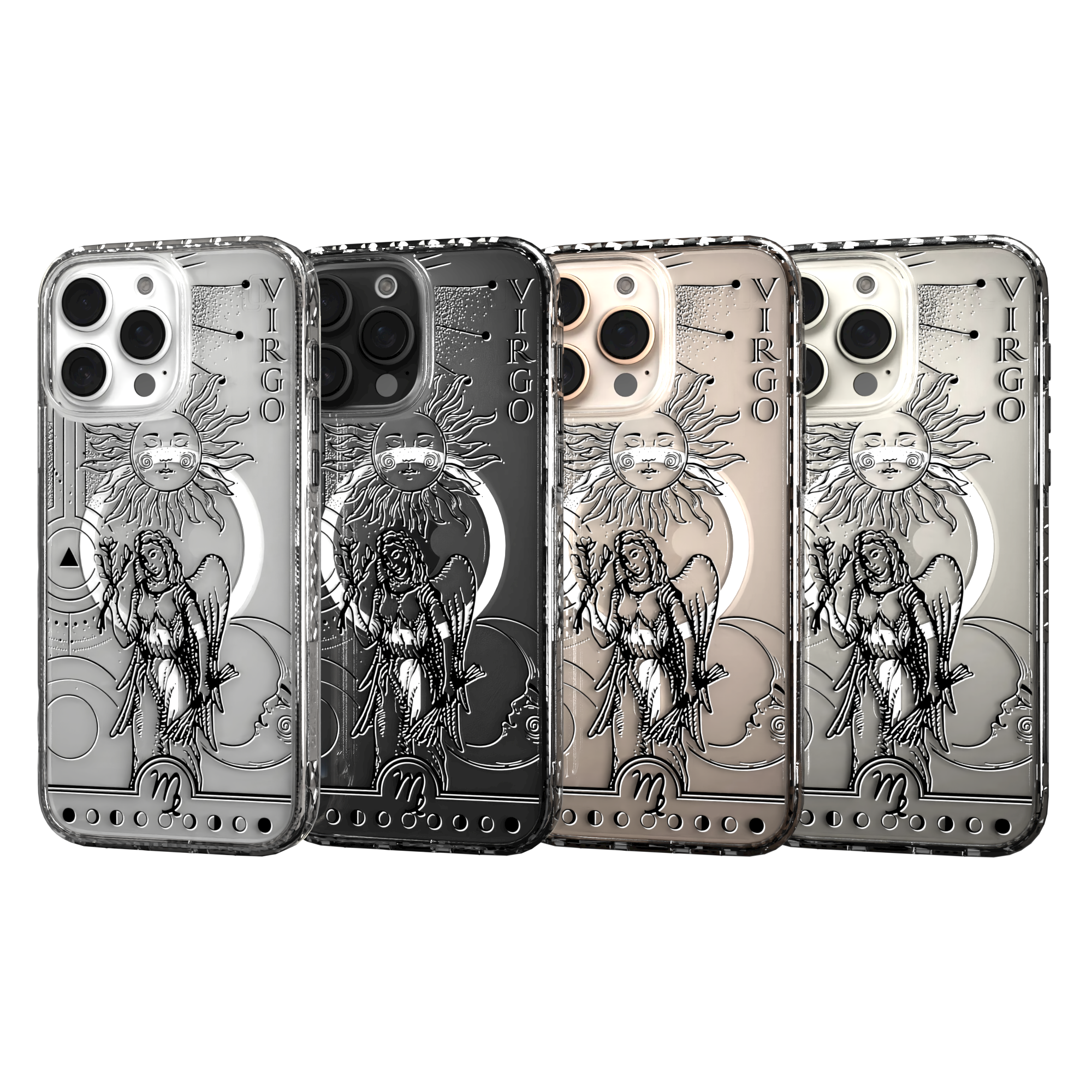 iPhone 16 Series | MagSafe | Zodiac Collection | Virgo Virgo Black / iPhone 16 Pro Max / Clear