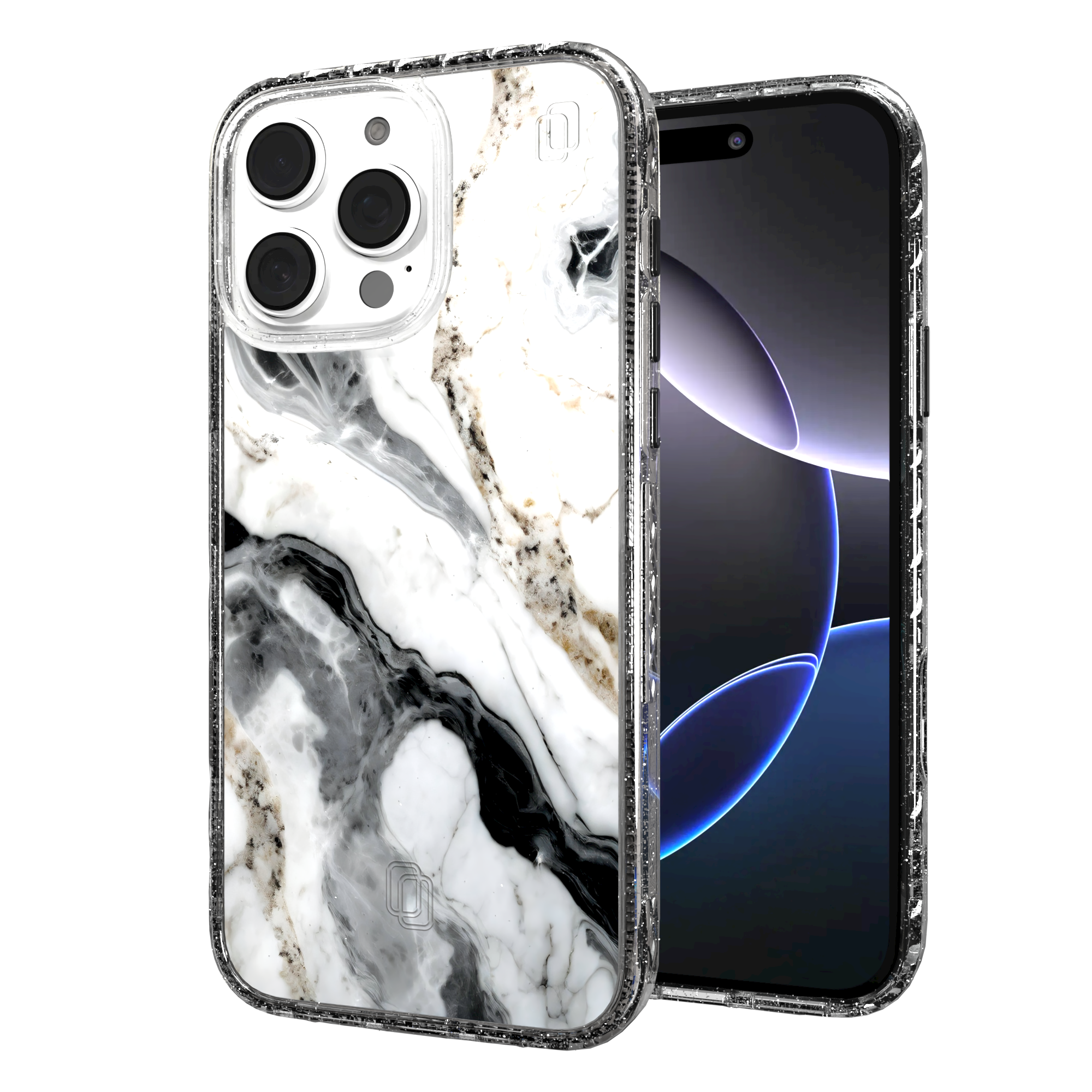 iPhone 16 Series | MagSafe | Stone Beauty Case Collection | Pure Snow White Marble