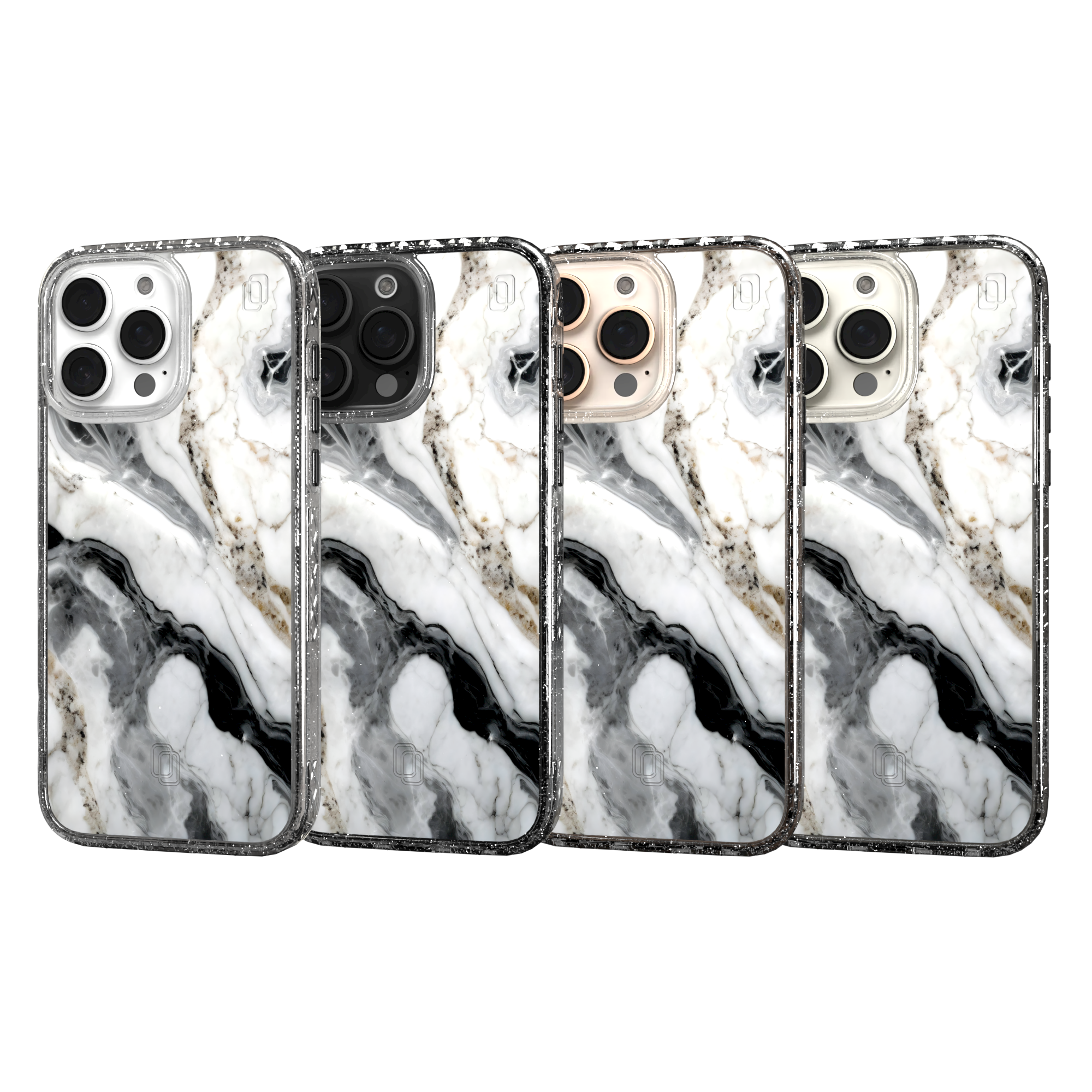 iPhone 16 Series | MagSafe | Stone Beauty Case Collection | Pure Snow White Marble
