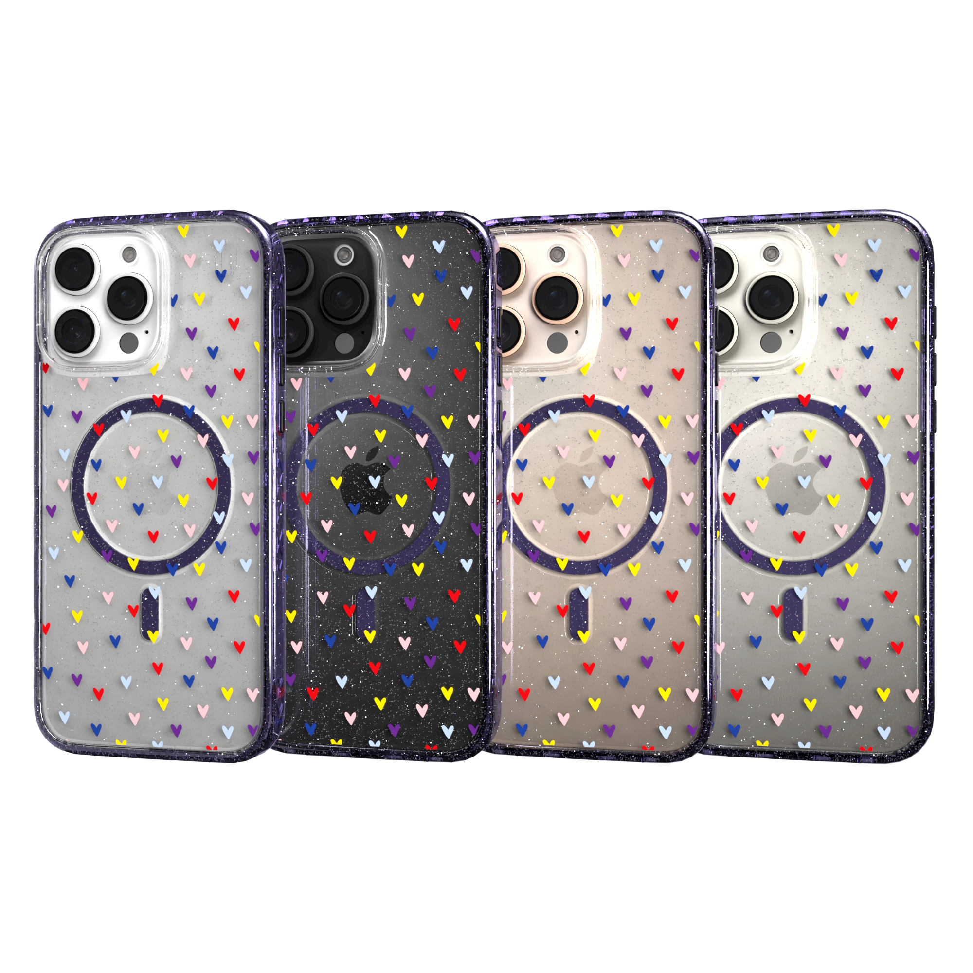 iPhone 16 Series | MagSafe | Heart Collection | Adoring Amore Adoring Amore / iPhone 16 Pro Max / Lilac Sparkle