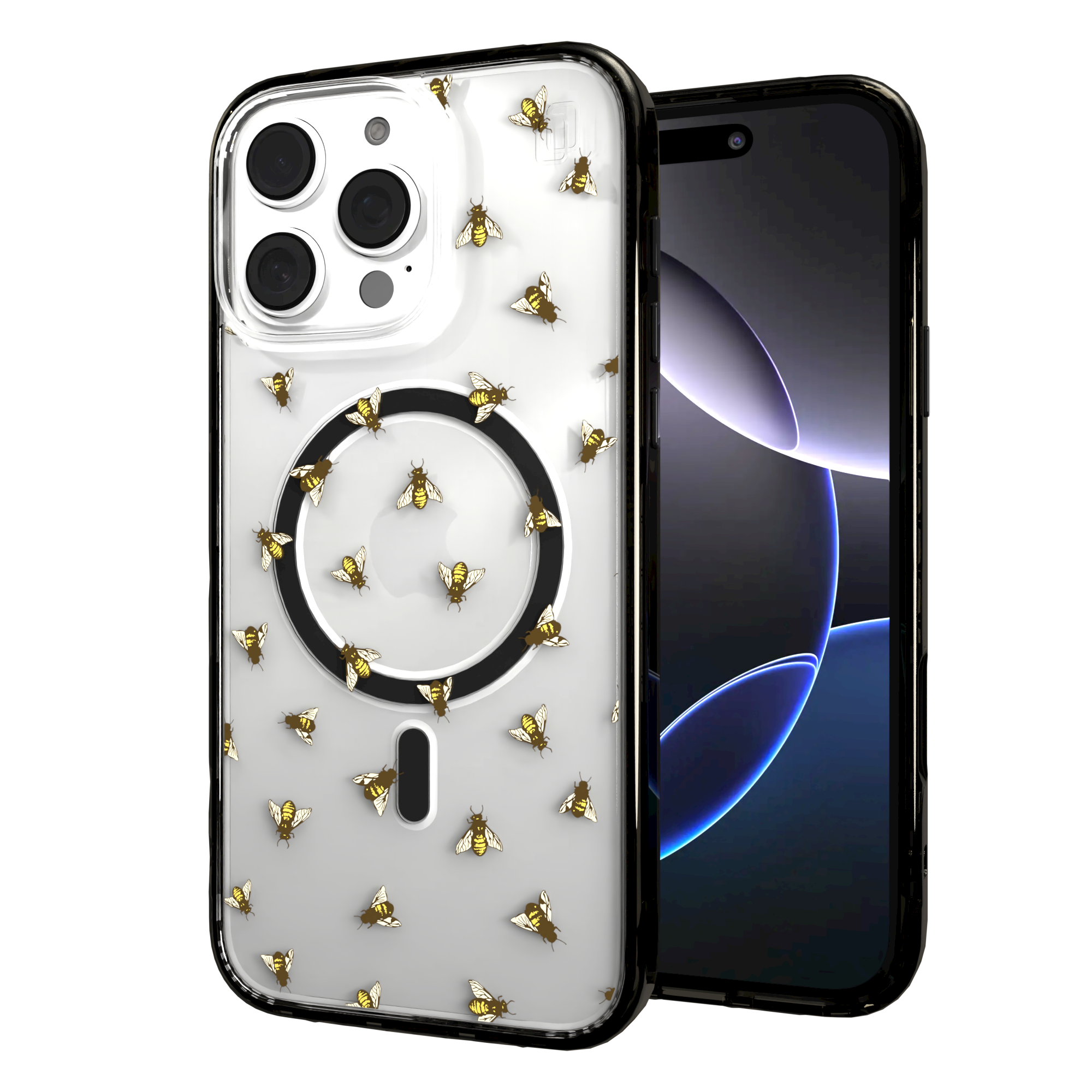 iPhone 16 Series | MagSafe | Bees Case | Sweet Like Honey Sweet Like Honey / iPhone 16 Pro Max / Black