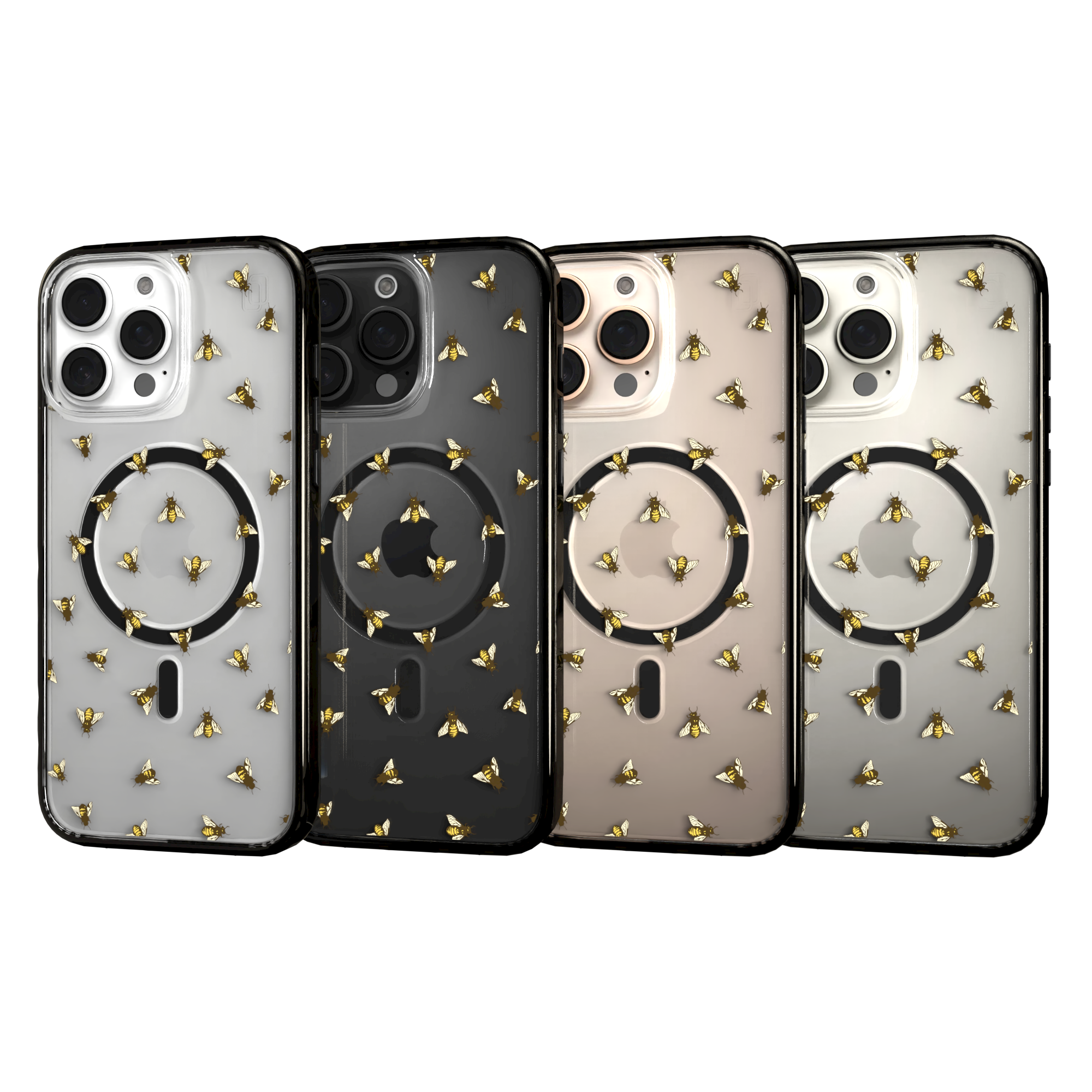 iPhone 16 Series | MagSafe | Bees Case | Sweet Like Honey Sweet Like Honey / iPhone 16 Pro Max / Black