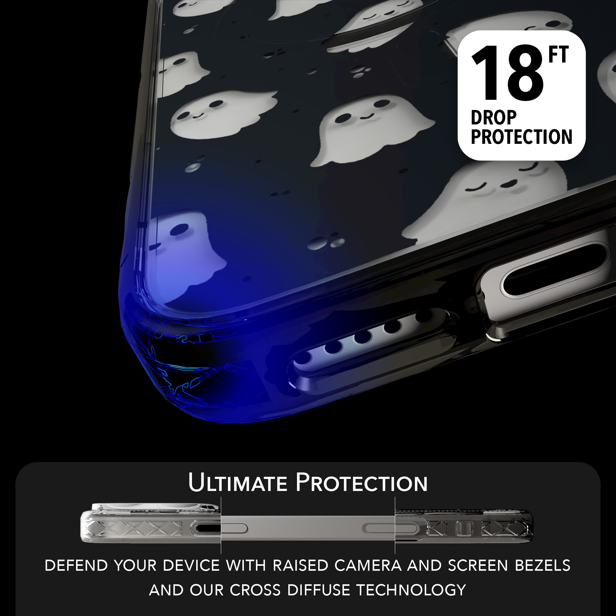 iPhone 16 Series | MagSafe | Halloween Case | Midnight Spirits Midnight Spirits / iPhone 16 Pro Max / Black