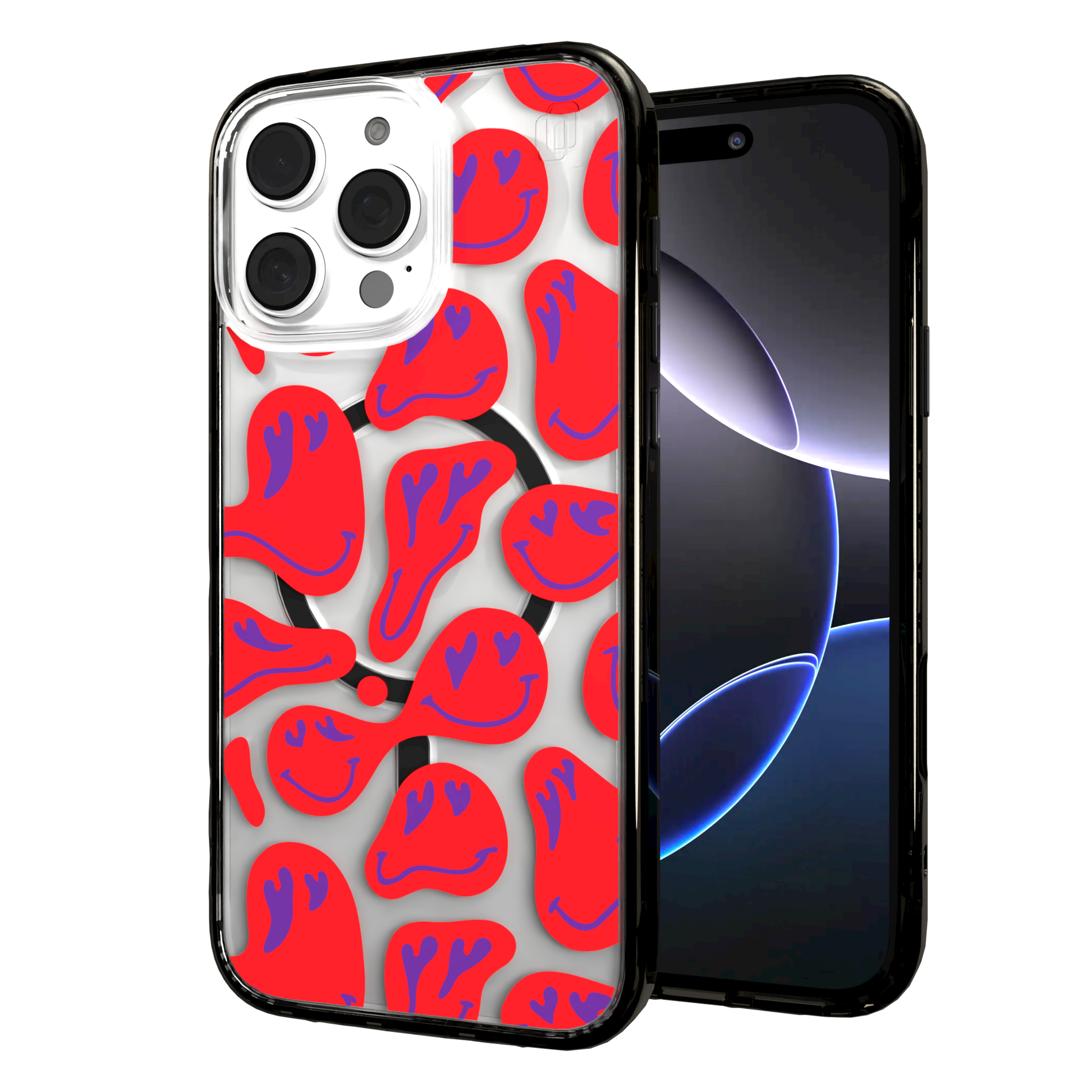 iPhone 16 Series | MagSafe | Heart Collection | Melting Bliss Heart Case Melting Bliss / iPhone 16 Pro Max / Black