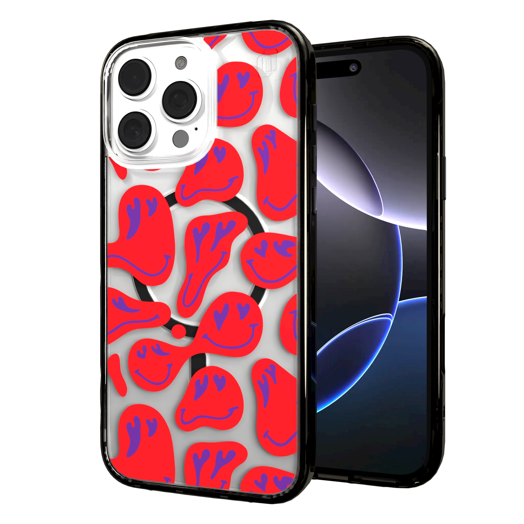 iPhone 16 Series | MagSafe | Heart Collection | Melting Bliss Heart Case Melting Bliss / iPhone 16 Pro Max / Black