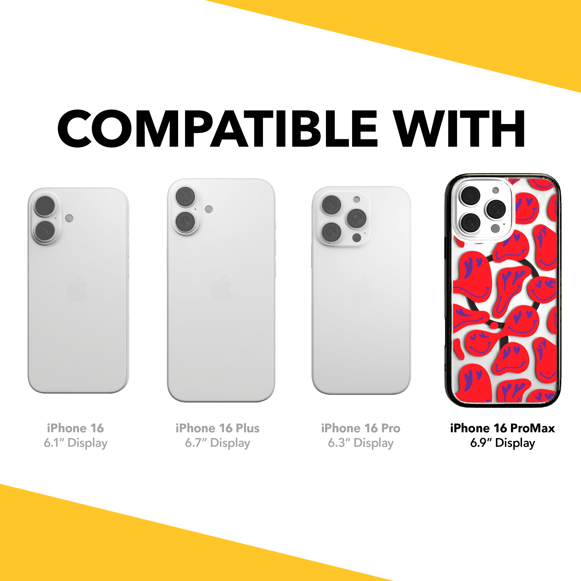 iPhone 16 Series | MagSafe | Heart Collection | Melting Bliss Heart Case Melting Bliss / iPhone 16 Pro Max / Black