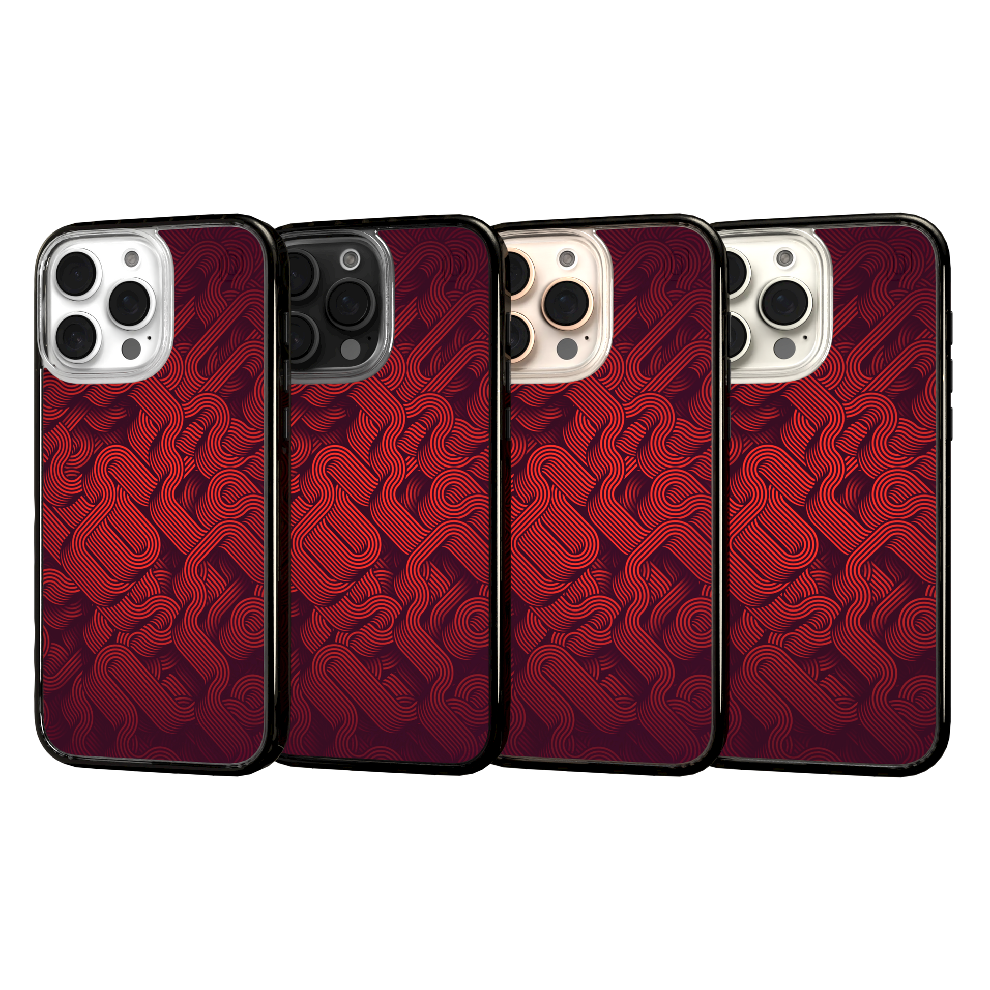 iPhone 16 Series | MagSafe | Monochromatic Case Designs | Red Dimensions Red Dimensions / iPhone 16 Pro Max / Black