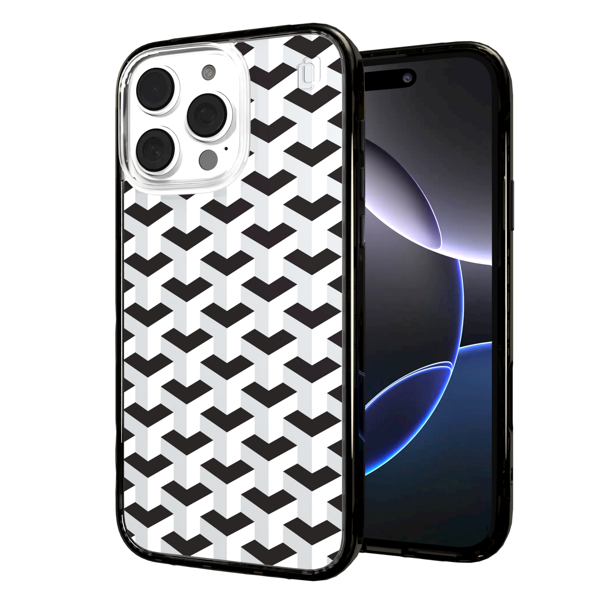 iPhone 16 Series | MagSafe | Monochromatic Case Designs | Infinite Stairway Infinite Stairway / iPhone 16 Pro Max / Black