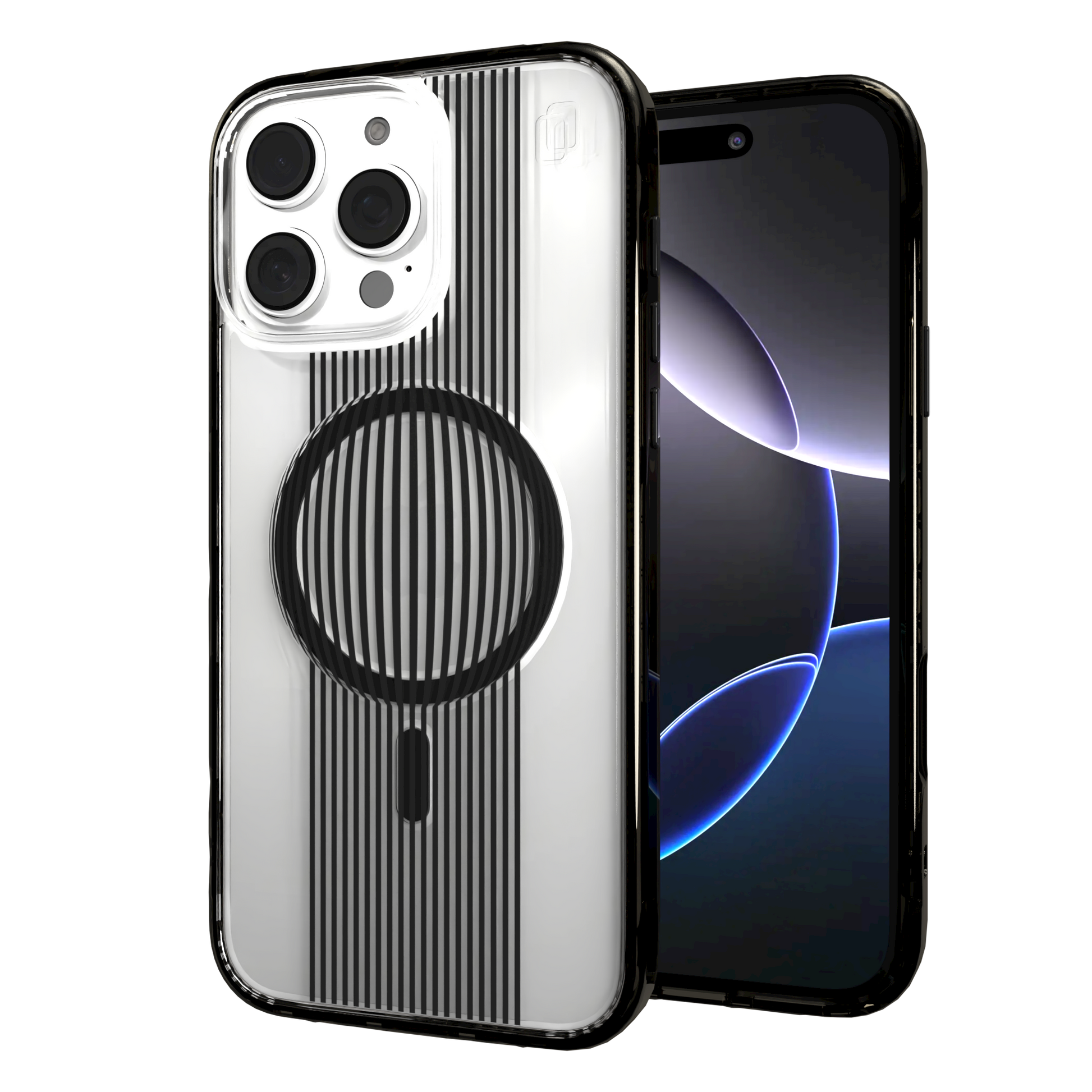 iPhone 16 Series | MagSafe | Monochromatic Case Designs | Gravity Sphere Gravity / iPhone 16 Pro Max / Black