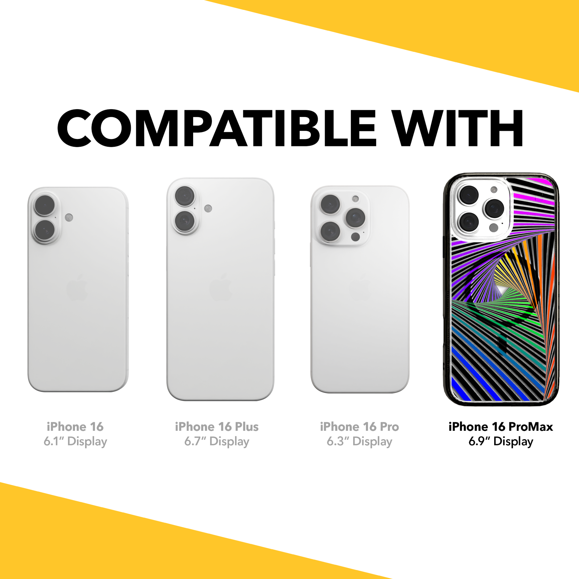 iPhone 16 Series | MagSafe | Monochromatic Case Designs | Prism Prsima / iPhone 16 Pro Max / Black