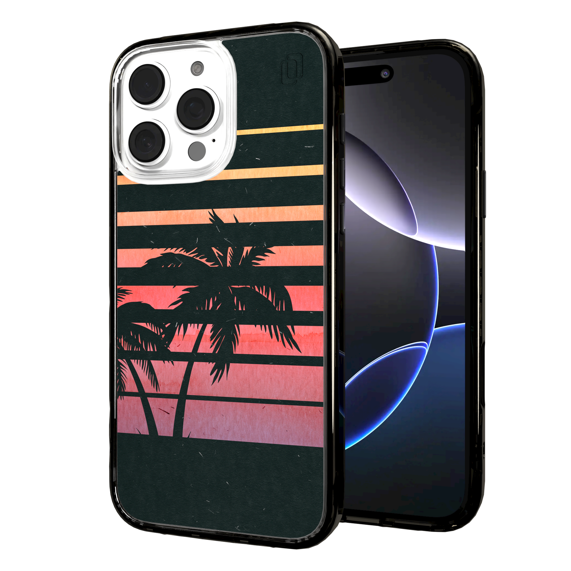 iPhone 16 Series | MagSafe | Summer Vibes Case Collection | Beach Sunset Beach Sunset / iPhone 16 Pro Max / Black
