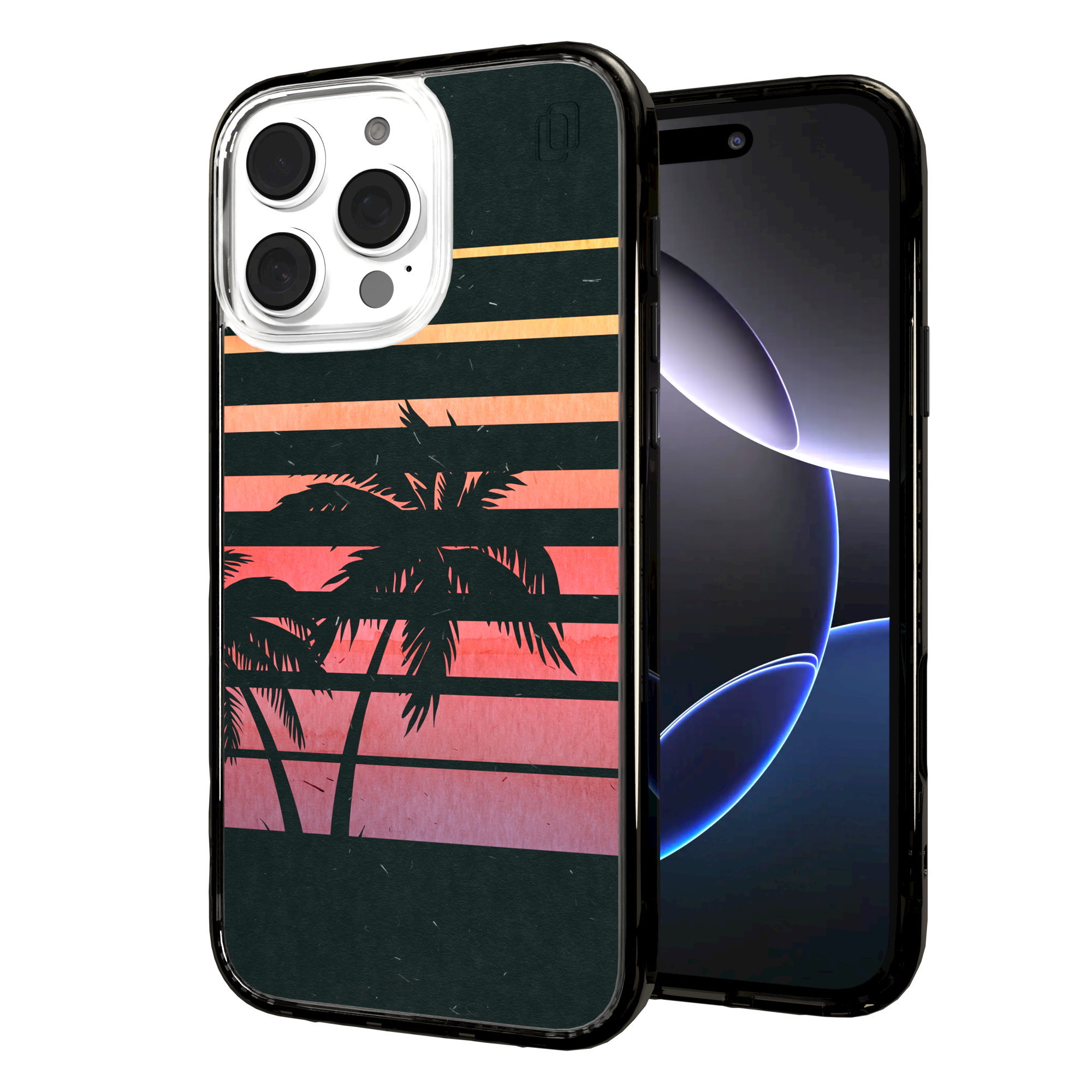 iPhone 16 Series | MagSafe | Summer Vibes Case Collection | Beach Sunset Beach Sunset / iPhone 16 Pro Max / Black