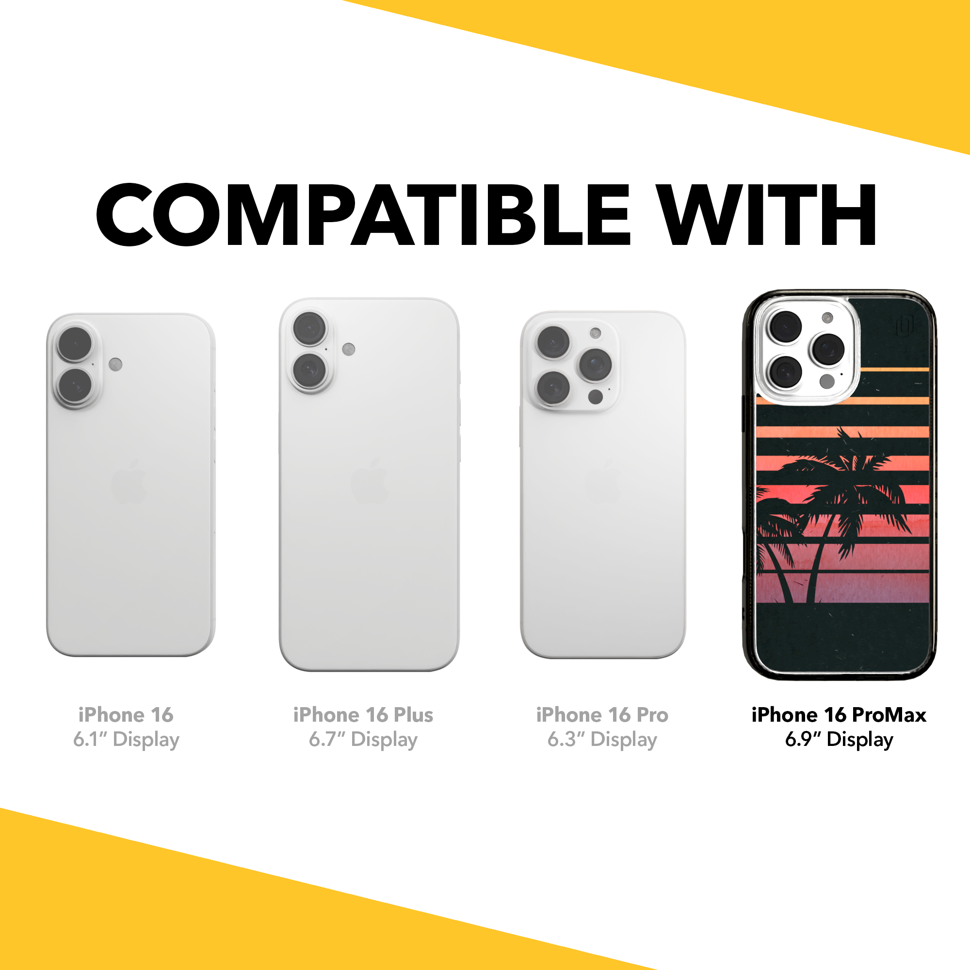 iPhone 16 Series | MagSafe | Summer Vibes Case Collection | Beach Sunset Beach Sunset / iPhone 16 Pro Max / Black