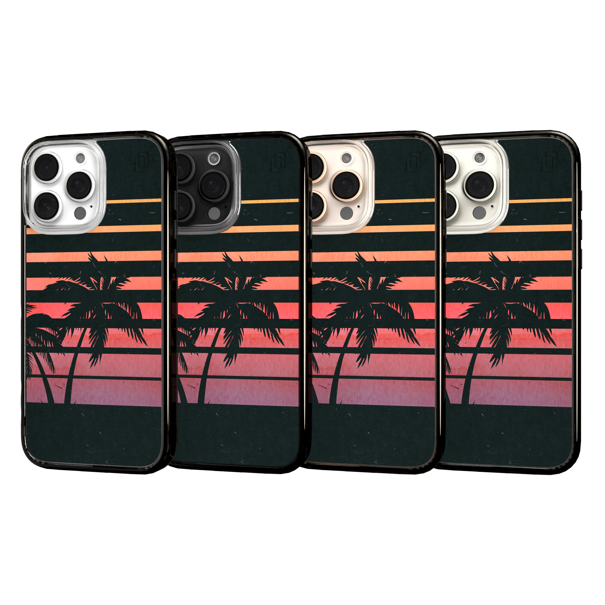 iPhone 16 Series | MagSafe | Summer Vibes Case Collection | Beach Sunset Beach Sunset / iPhone 16 Pro Max / Black