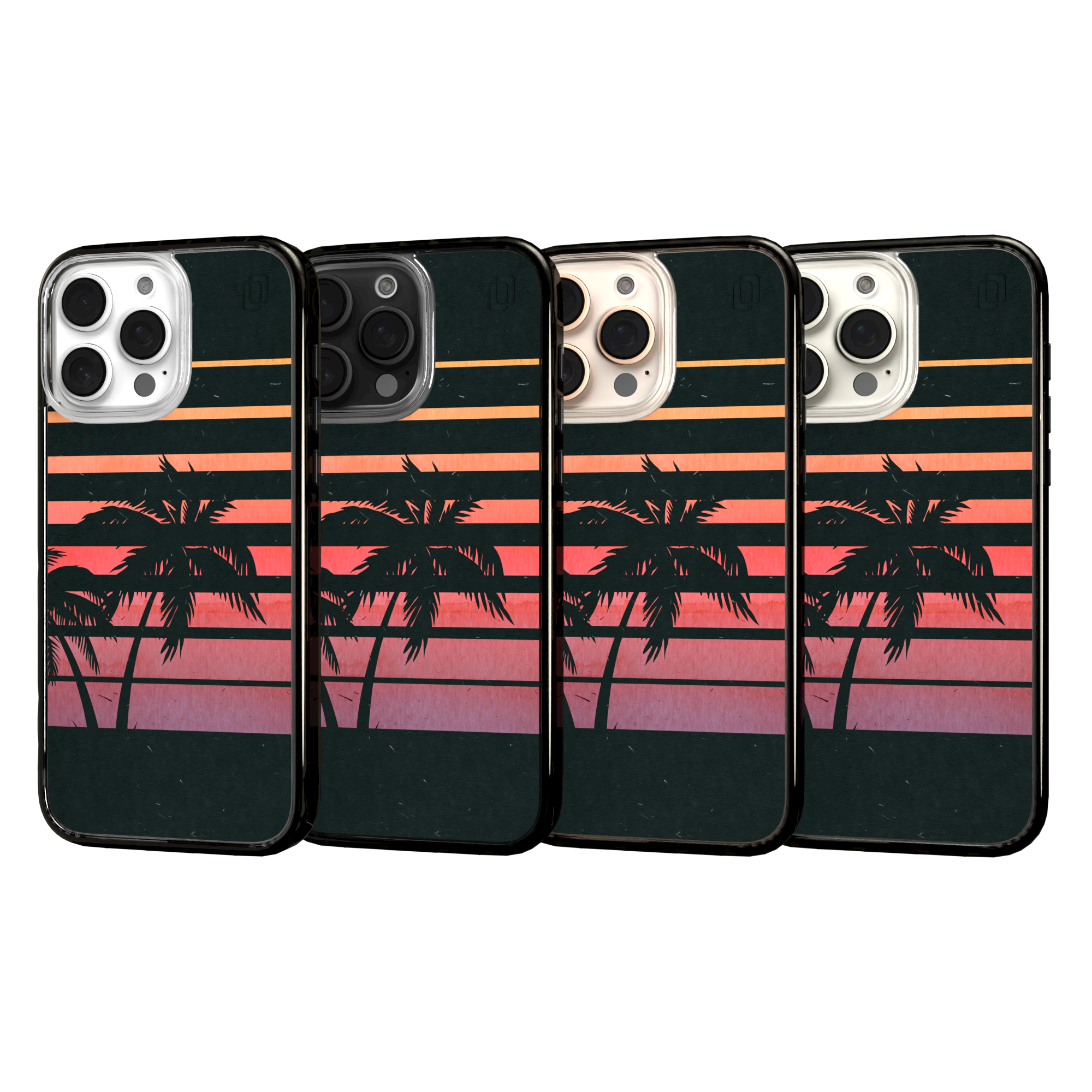 iPhone 16 Series | MagSafe | Summer Vibes Case Collection | Beach Sunset Beach Sunset / iPhone 16 Pro Max / Black