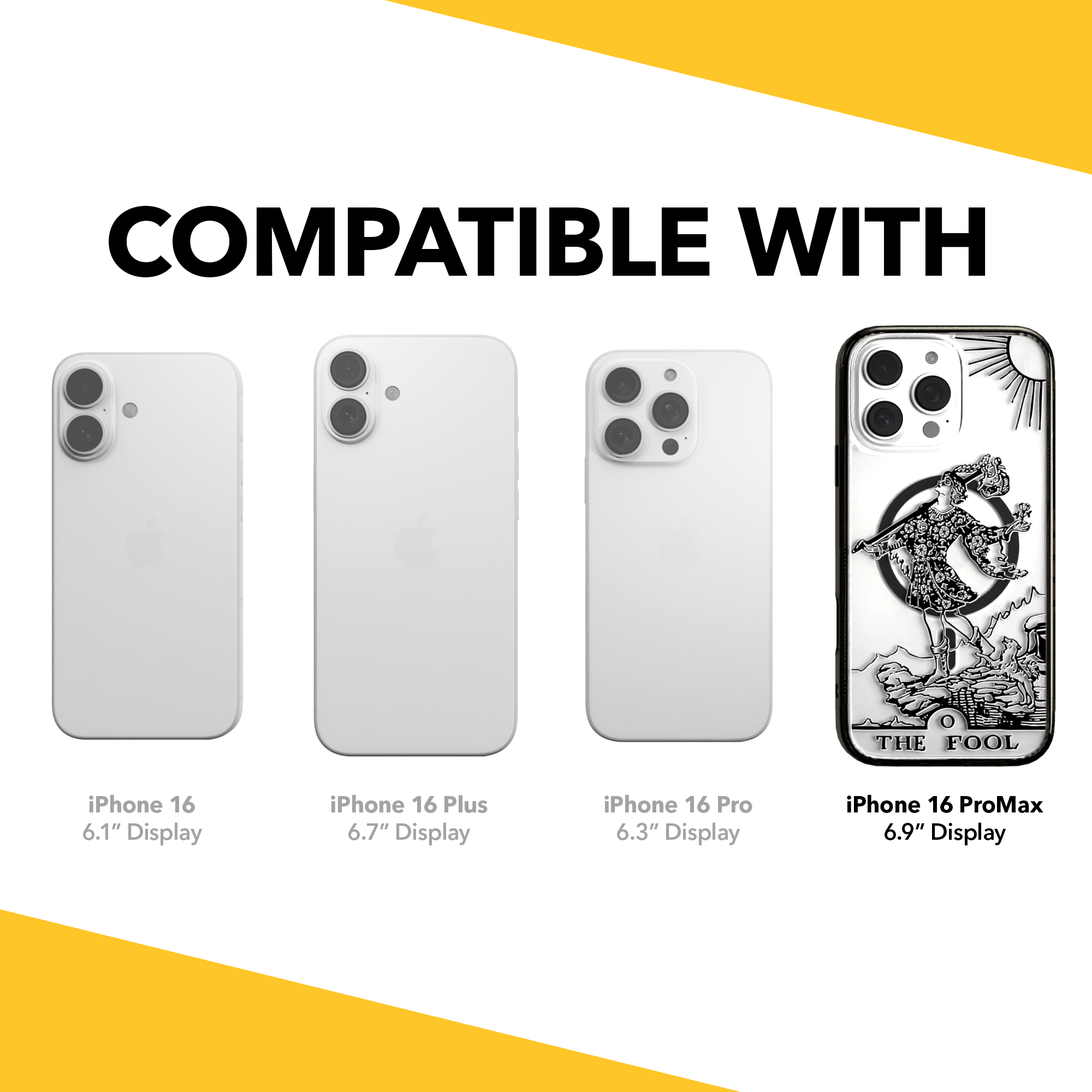 iPhone 16 Series | MagSafe | Tarot Collection | The Fool The Fool - Line / iPhone 16 Pro Max / Black