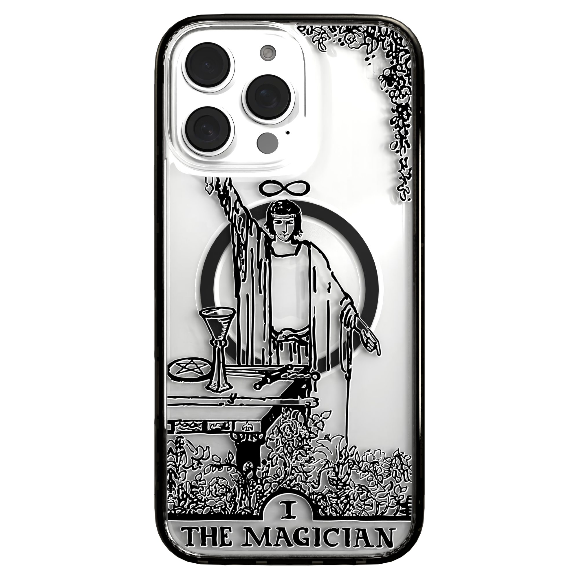 iPhone 16 Series | MagSafe | Tarot Collection | The Magician The Magician - Line / iPhone 16 Pro Max / Black