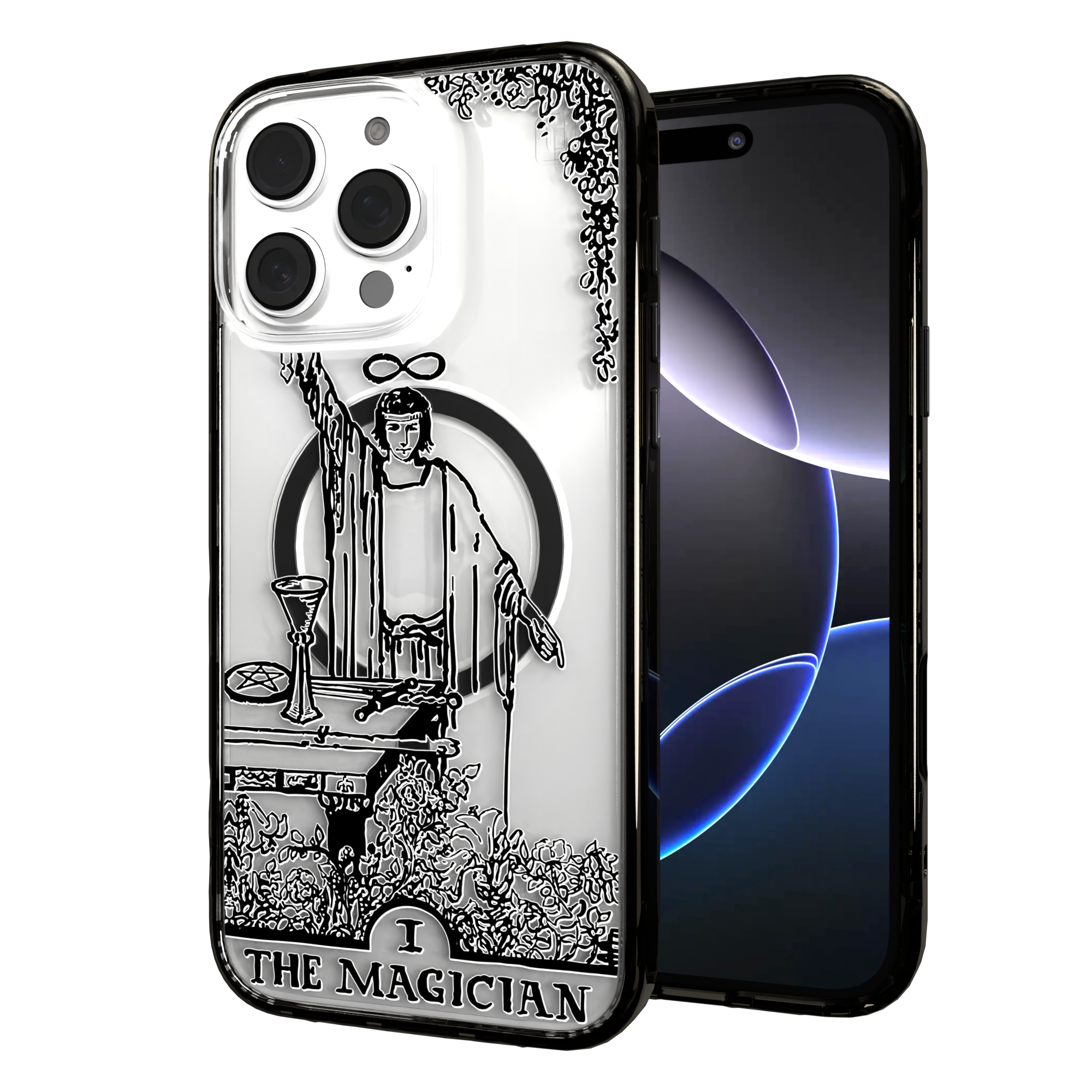iPhone 16 Series | MagSafe | Tarot Collection | The Magician The Magician - Line / iPhone 16 Pro Max / Black