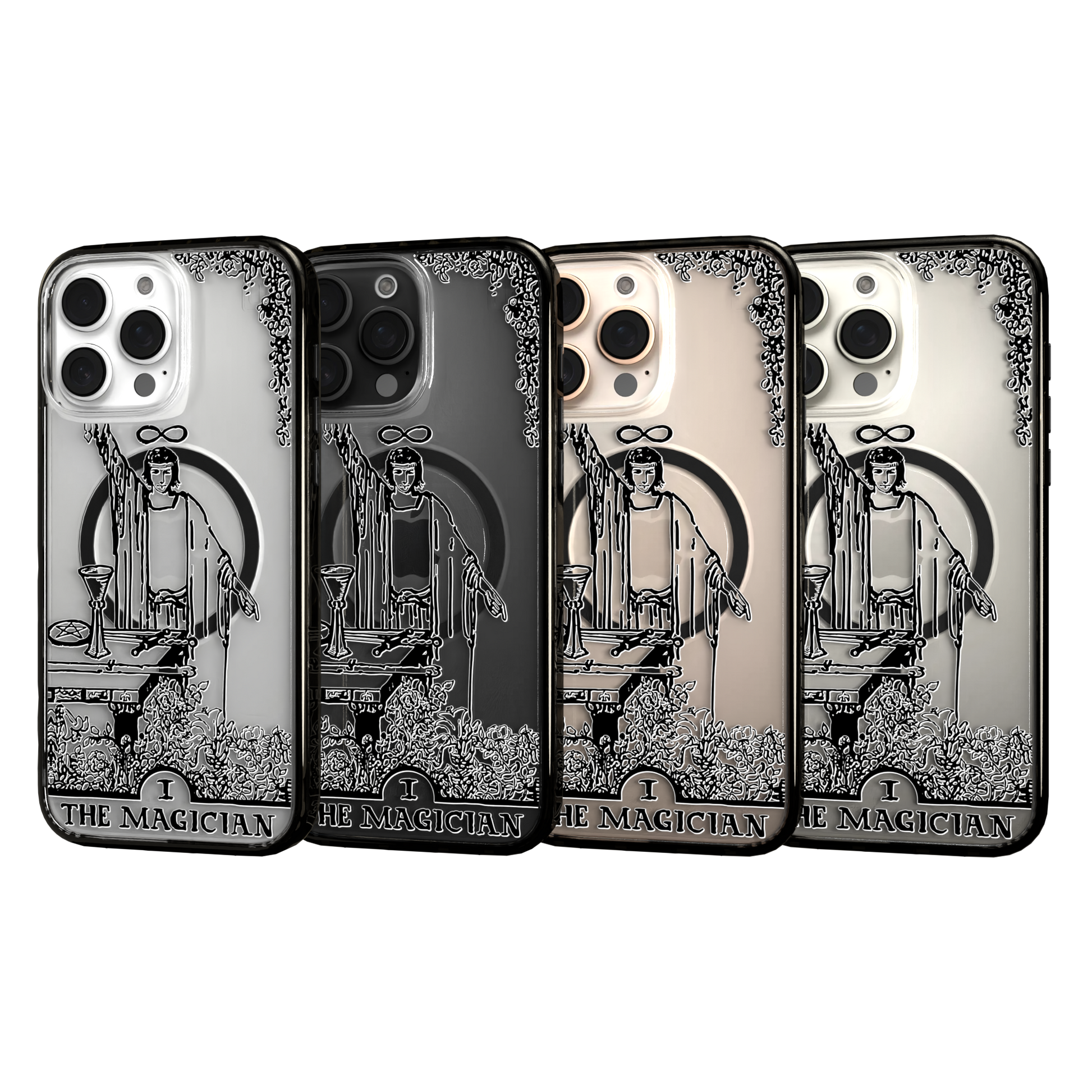 iPhone 16 Series | MagSafe | Tarot Collection | The Magician The Magician - Line / iPhone 16 Pro Max / Black