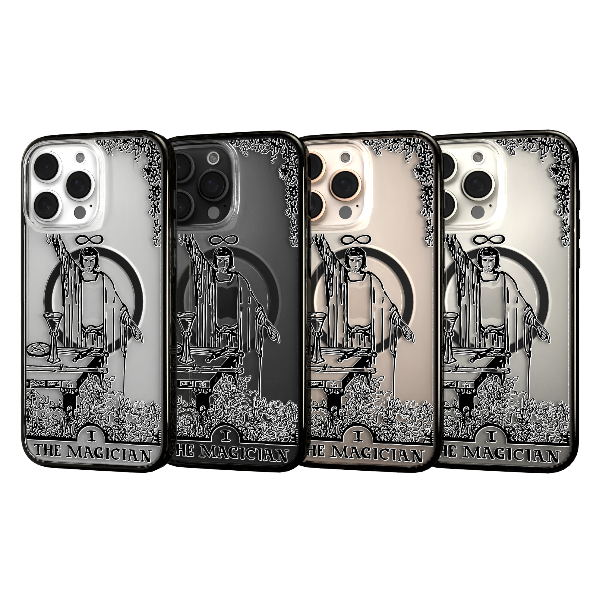 iPhone 16 Series | MagSafe | Tarot Collection | The Magician The Magician - Line / iPhone 16 Pro Max / Black