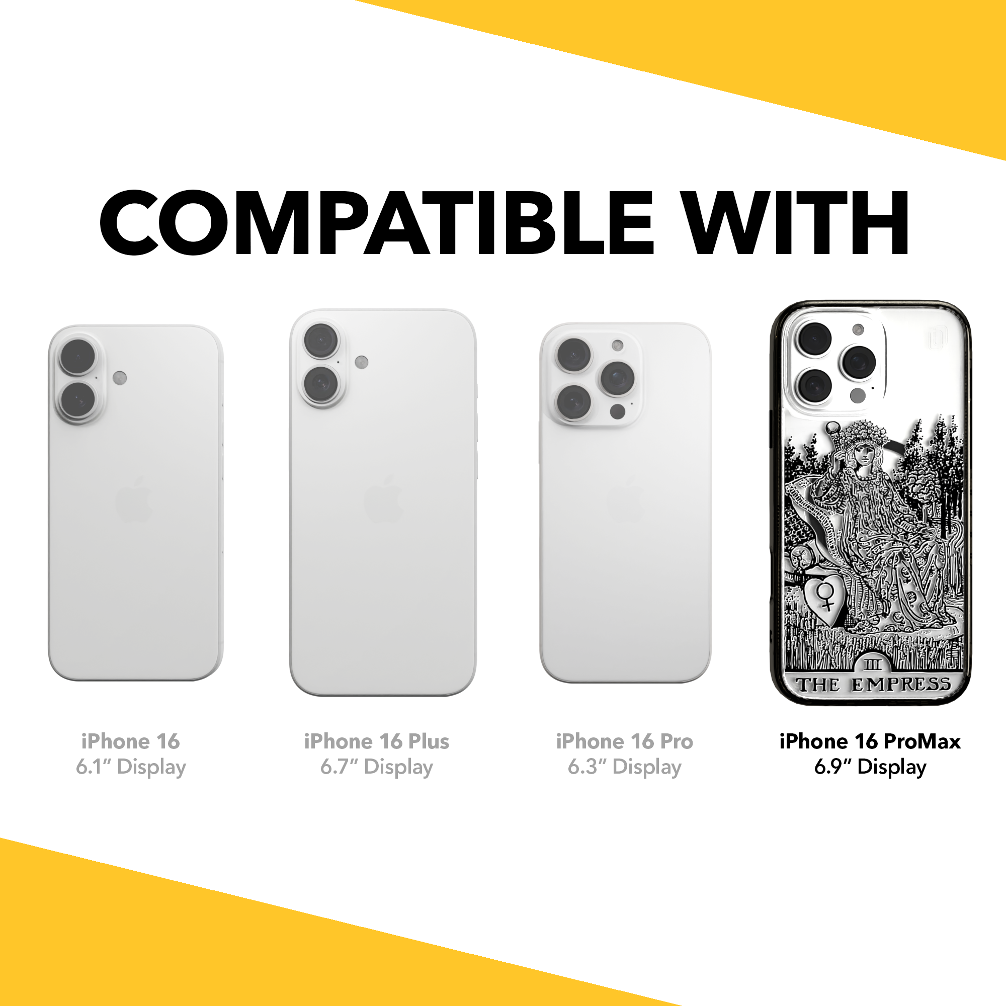 iPhone 16 Series | MagSafe | Tarot Collection | The Empress The Empress - Line / iPhone 16 Pro Max / Black