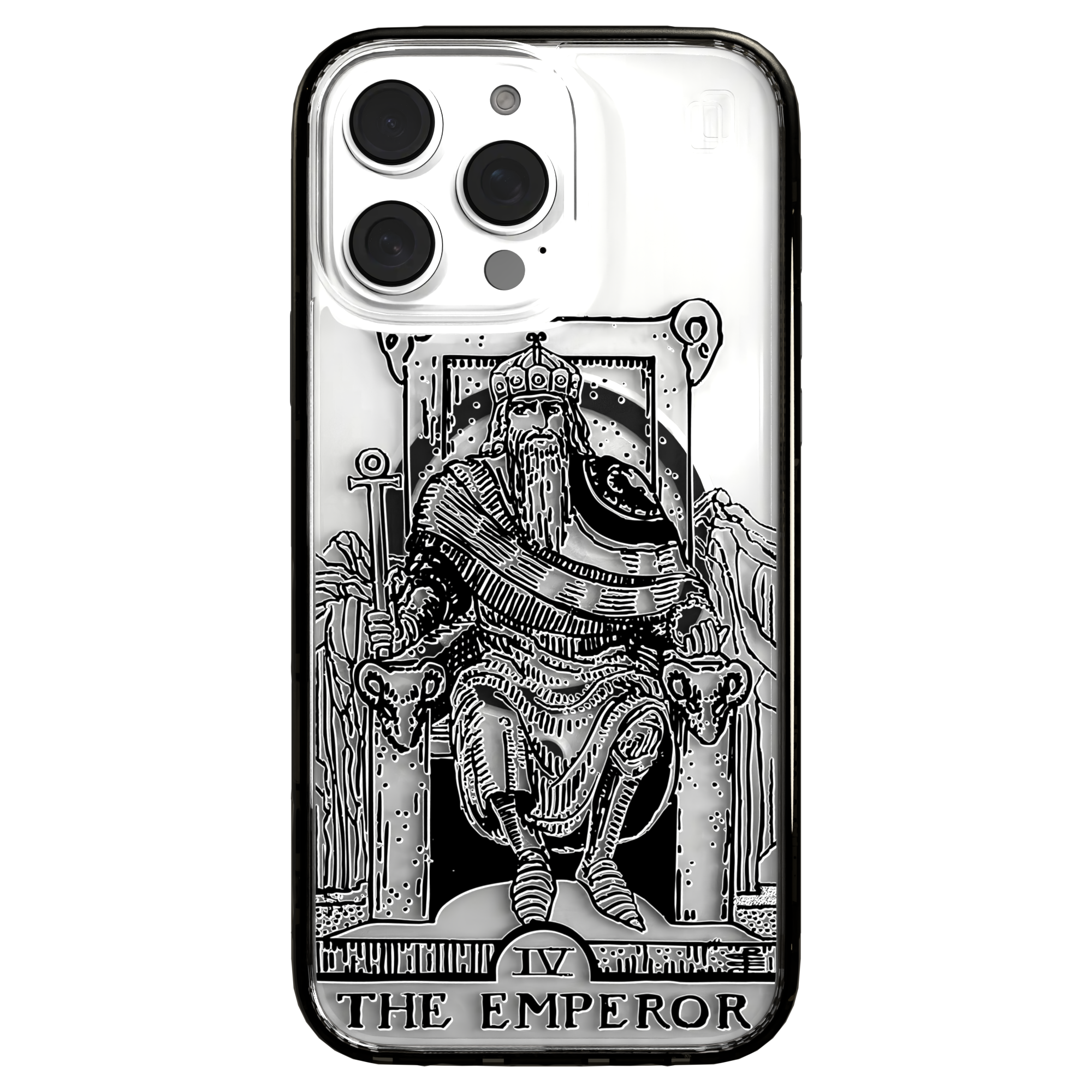 iPhone 16 Series | MagSafe | Tarot Collection | The Emperor The Emperor - Line / iPhone 16 Pro Max / Black