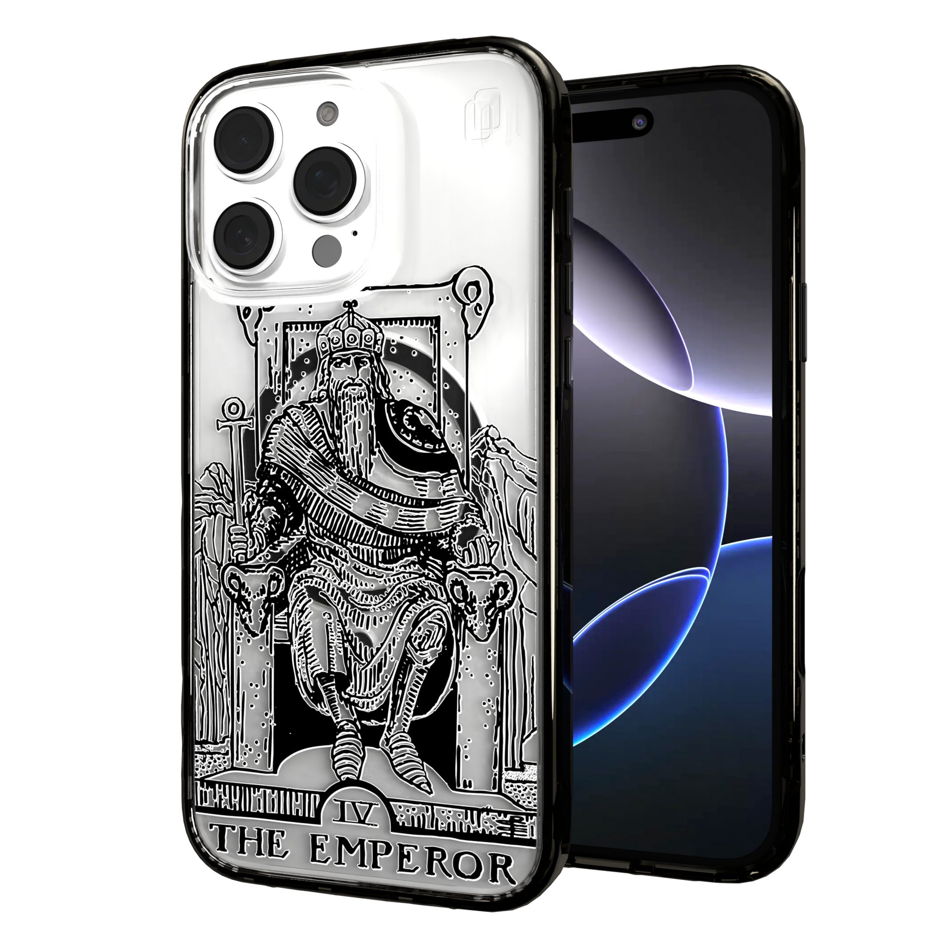 iPhone 16 Series | MagSafe | Tarot Collection | The Emperor The Emperor - Line / iPhone 16 Pro Max / Black