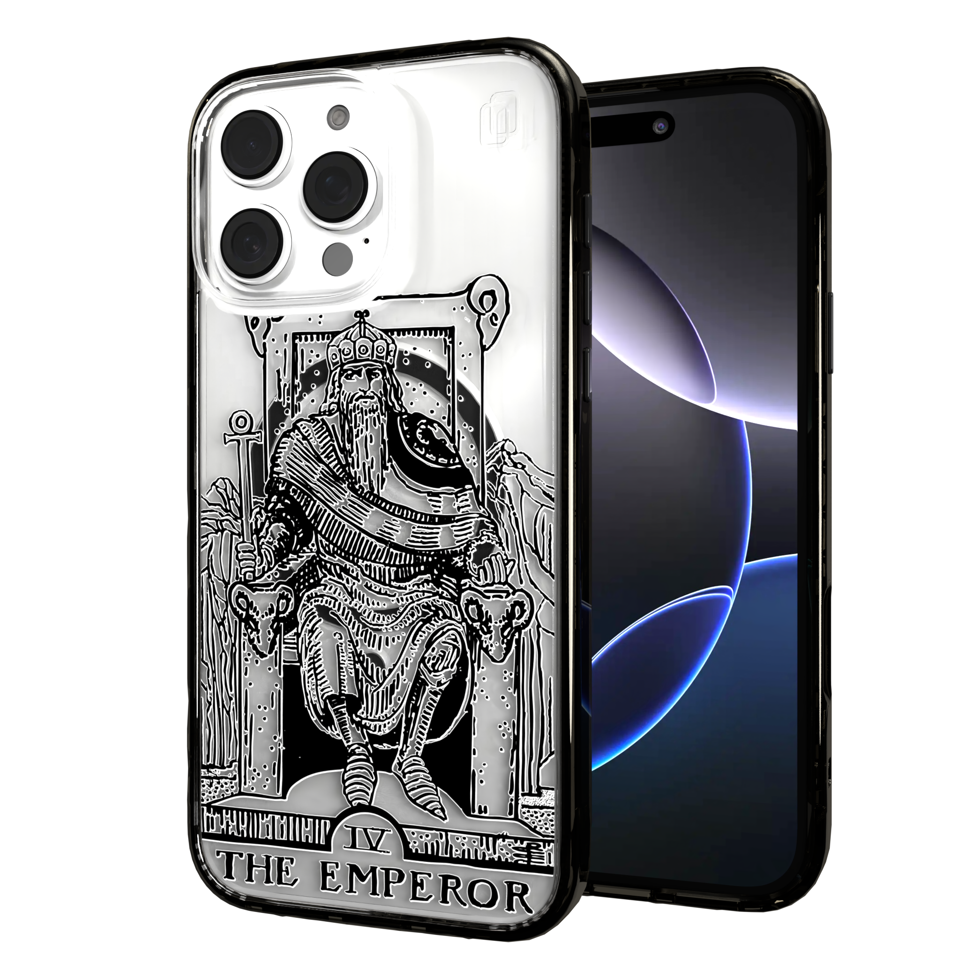 iPhone 16 Series | MagSafe | Tarot Collection | The Emperor The Emperor - Line / iPhone 16 Pro Max / Black