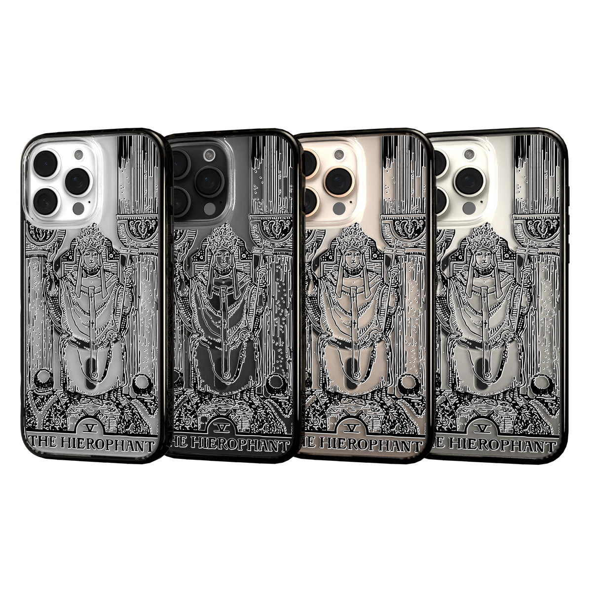 iPhone 16 Series | MagSafe | Tarot Collection | The Hierophant The Hierophant - Line / iPhone 16 Pro Max / Black