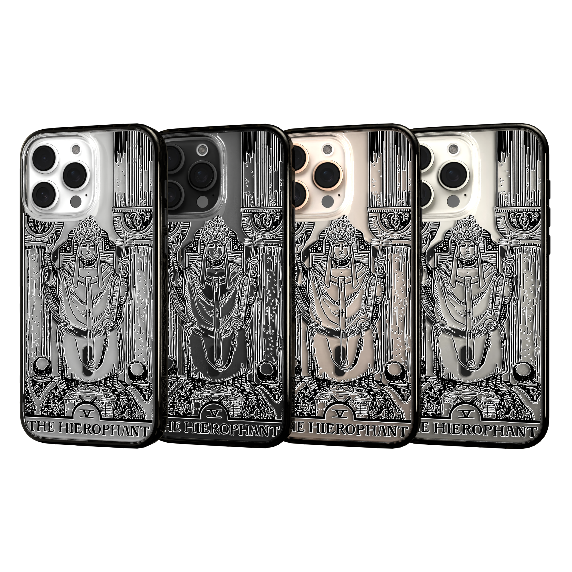 iPhone 16 Series | MagSafe | Tarot Collection | The Hierophant The Hierophant - Line / iPhone 16 Pro Max / Black