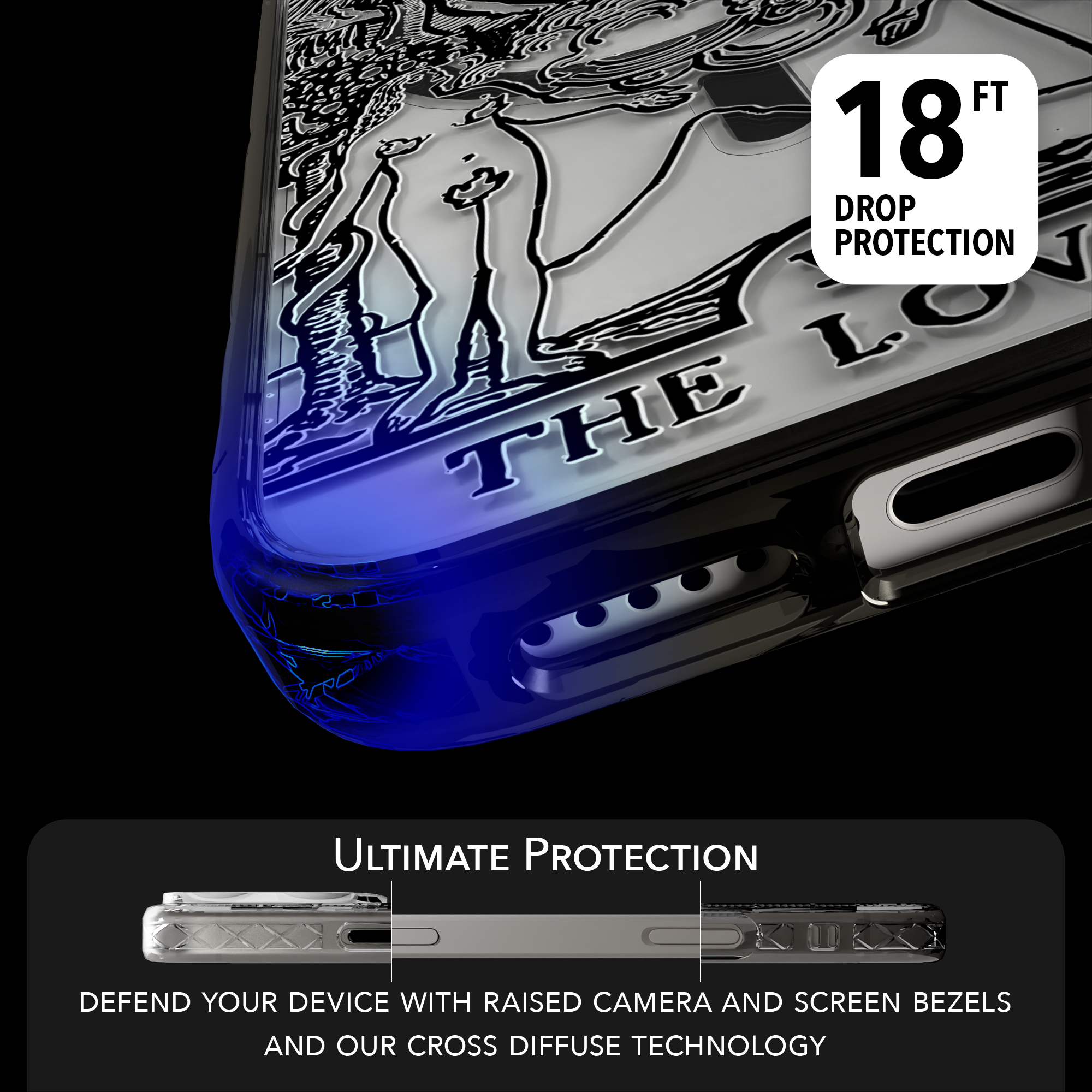 iPhone 16 Series | MagSafe | Tarot Collection | The Lovers The Lovers - Line / iPhone 16 Pro Max / Black