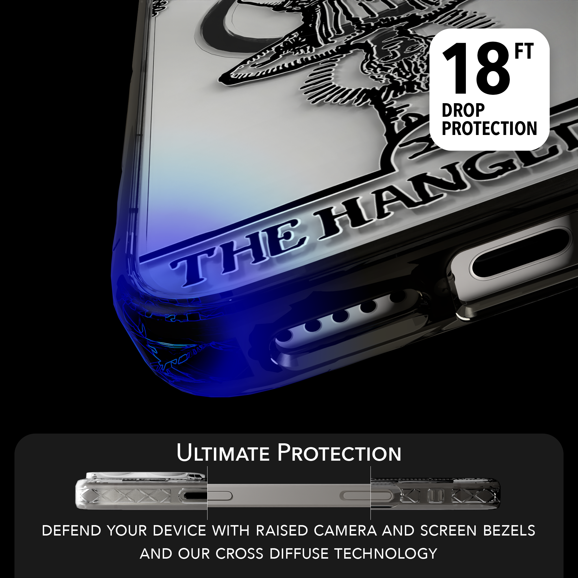 iPhone 16 Series | MagSafe | Tarot Collection | The Hanged Man The Hanged Man - Line / iPhone 16 Pro Max / Black
