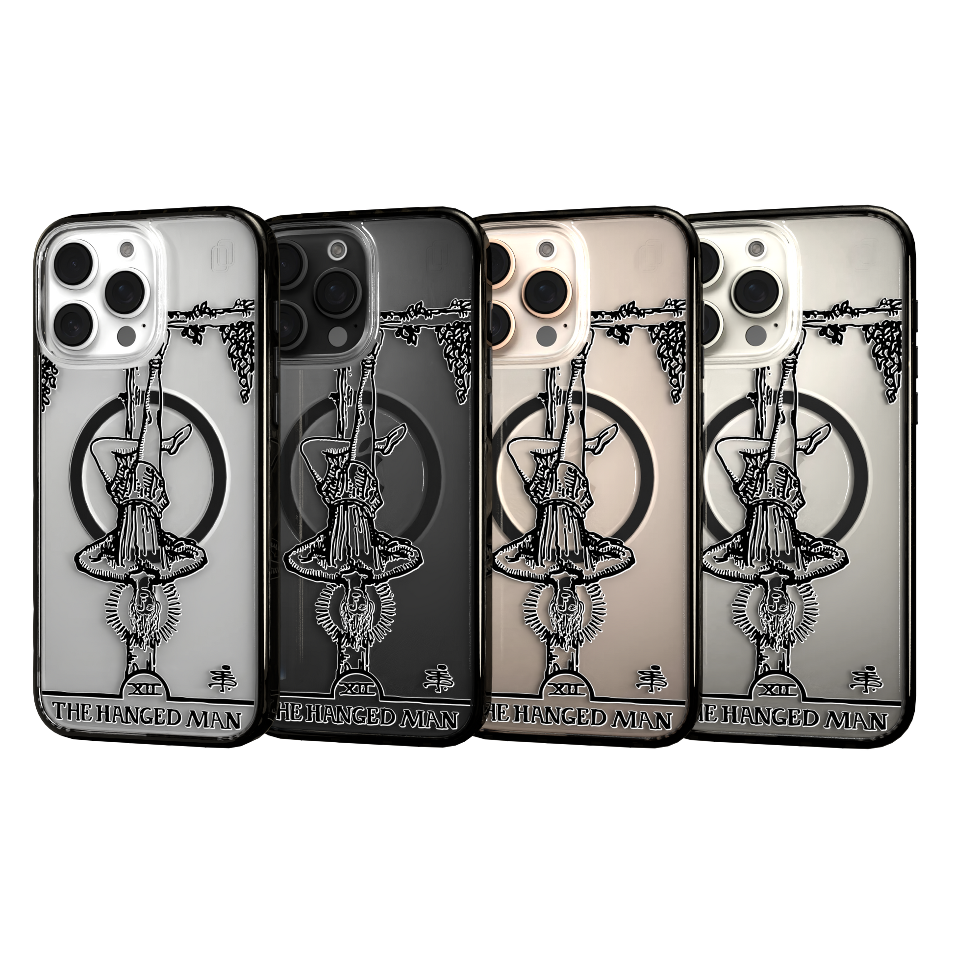 iPhone 16 Series | MagSafe | Tarot Collection | The Hanged Man The Hanged Man - Line / iPhone 16 Pro Max / Black