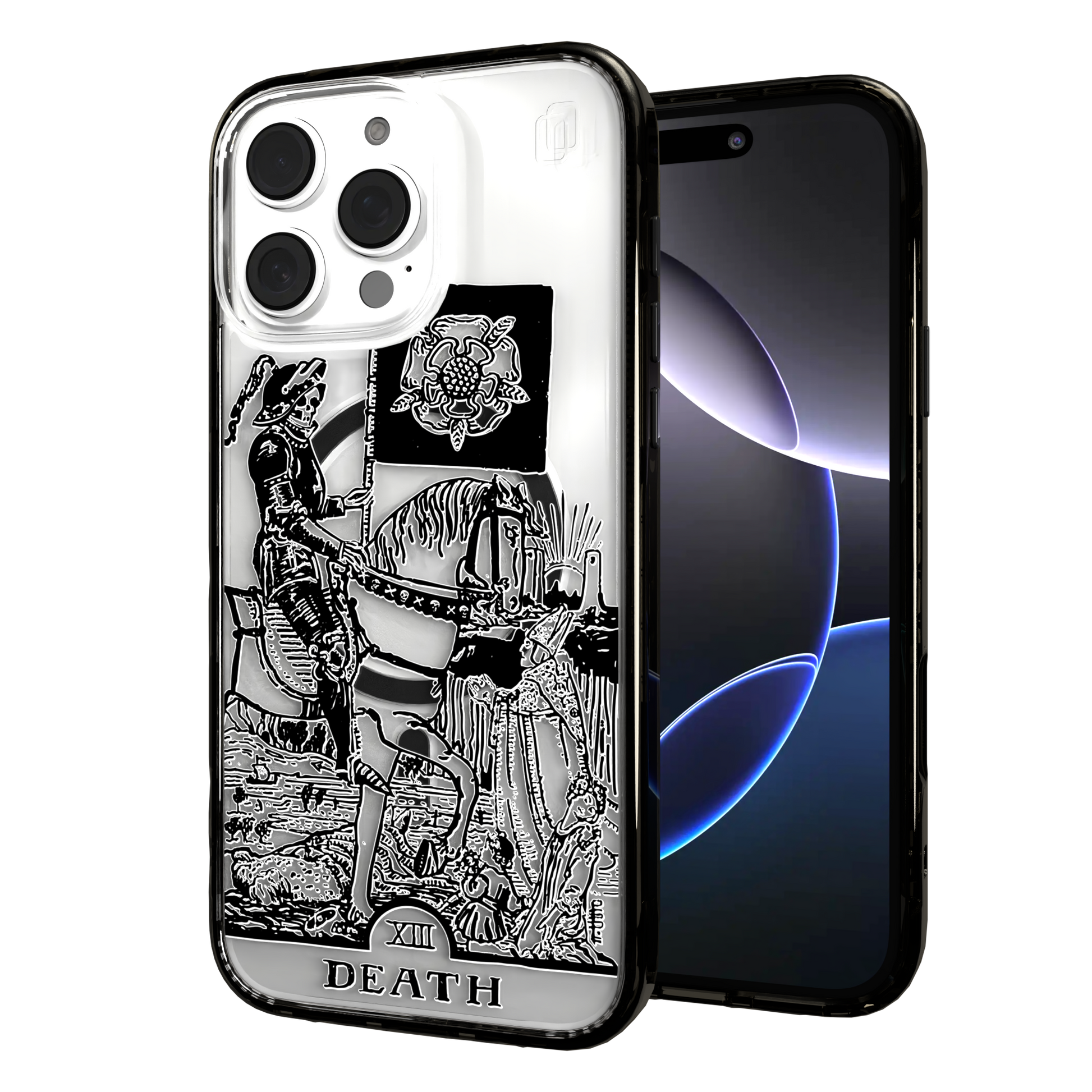 iPhone 16 Series | MagSafe | Tarot Collection | Death Death - Line / iPhone 16 Pro Max / Black