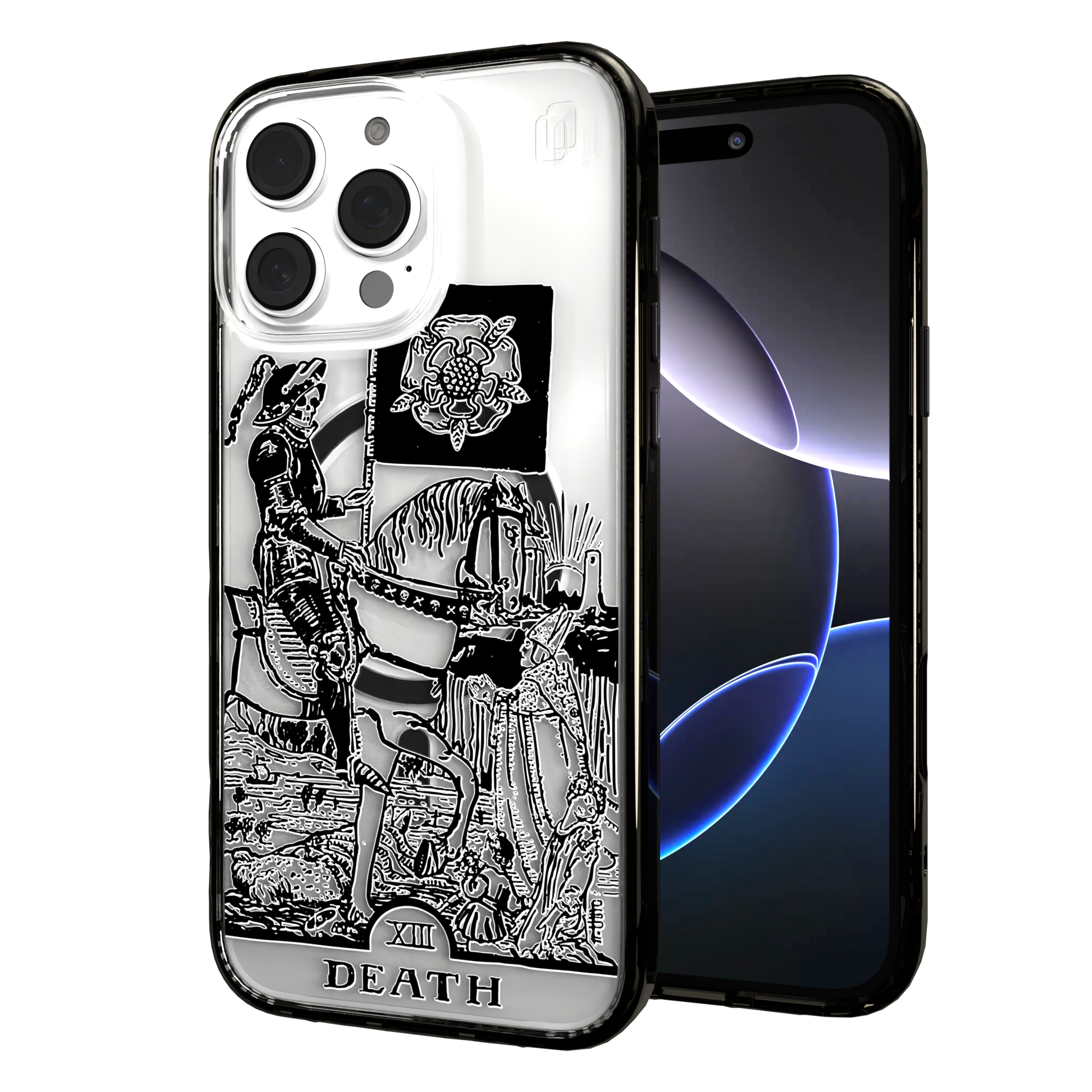iPhone 16 Series | MagSafe | Tarot Collection | Death Death - Line / iPhone 16 Pro Max / Black