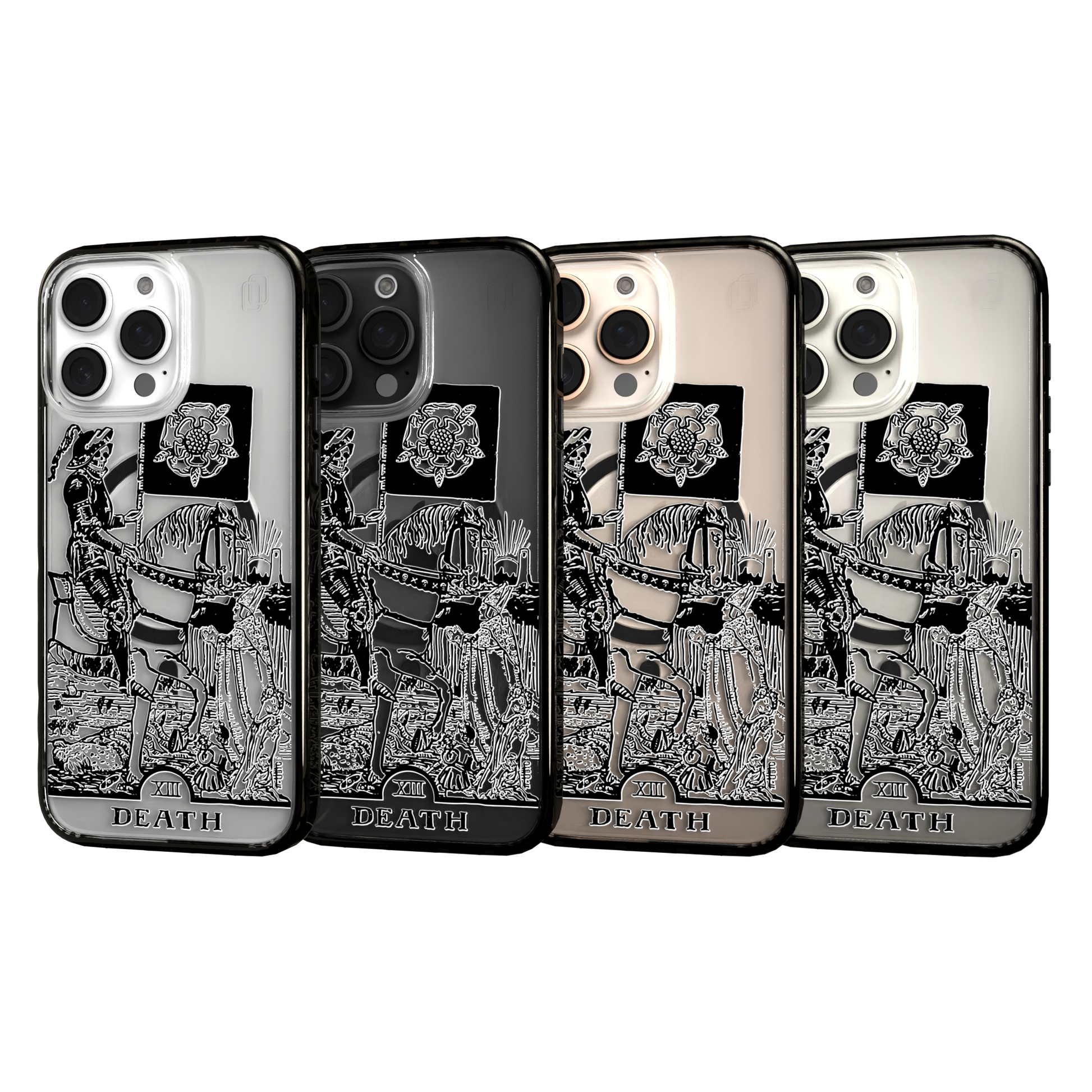 iPhone 16 Series | MagSafe | Tarot Collection | Death Death - Line / iPhone 16 Pro Max / Black