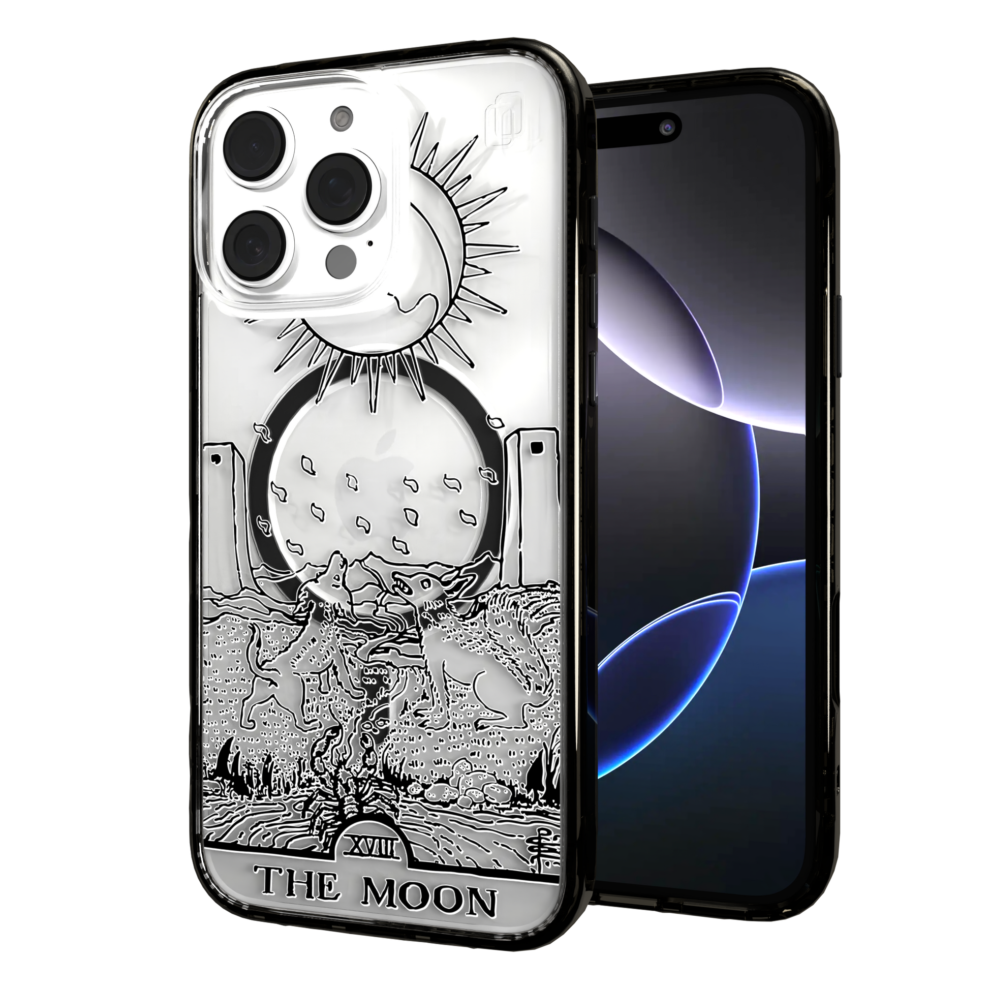 iPhone 16 Series | MagSafe | Tarot Collection | The Moon The Moon - Line / iPhone 16 Pro Max / Black