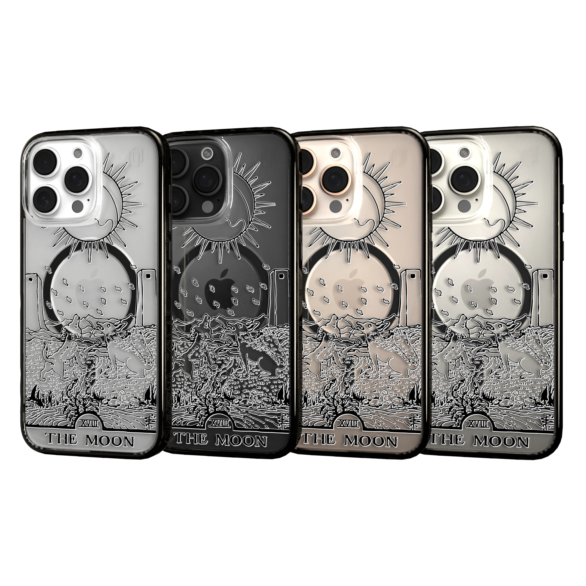 iPhone 16 Series | MagSafe | Tarot Collection | The Moon The Moon - Line / iPhone 16 Pro Max / Black