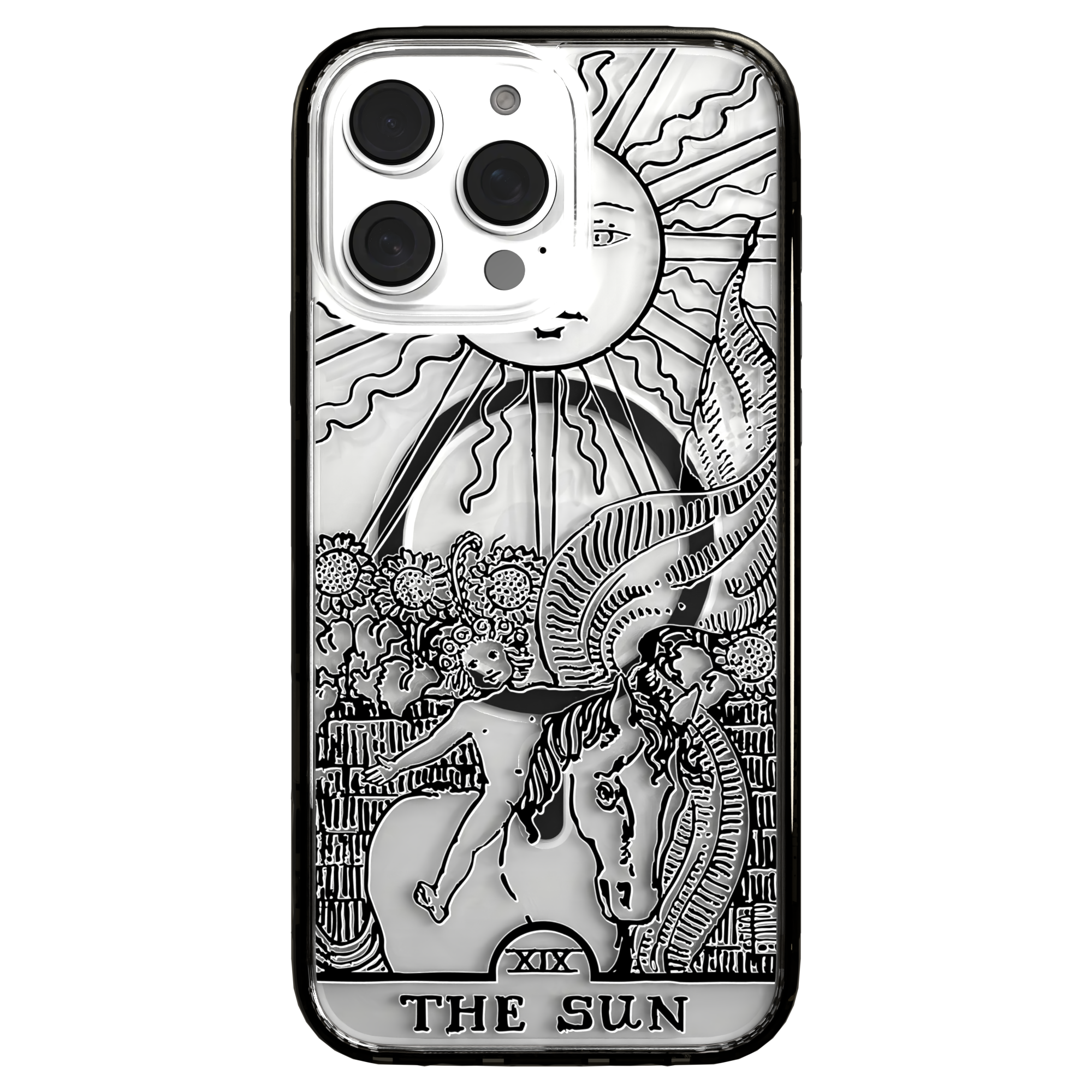 iPhone 16 Series | MagSafe | Tarot Collection | The Sun The Sun - Line / iPhone 16 Pro Max / Black