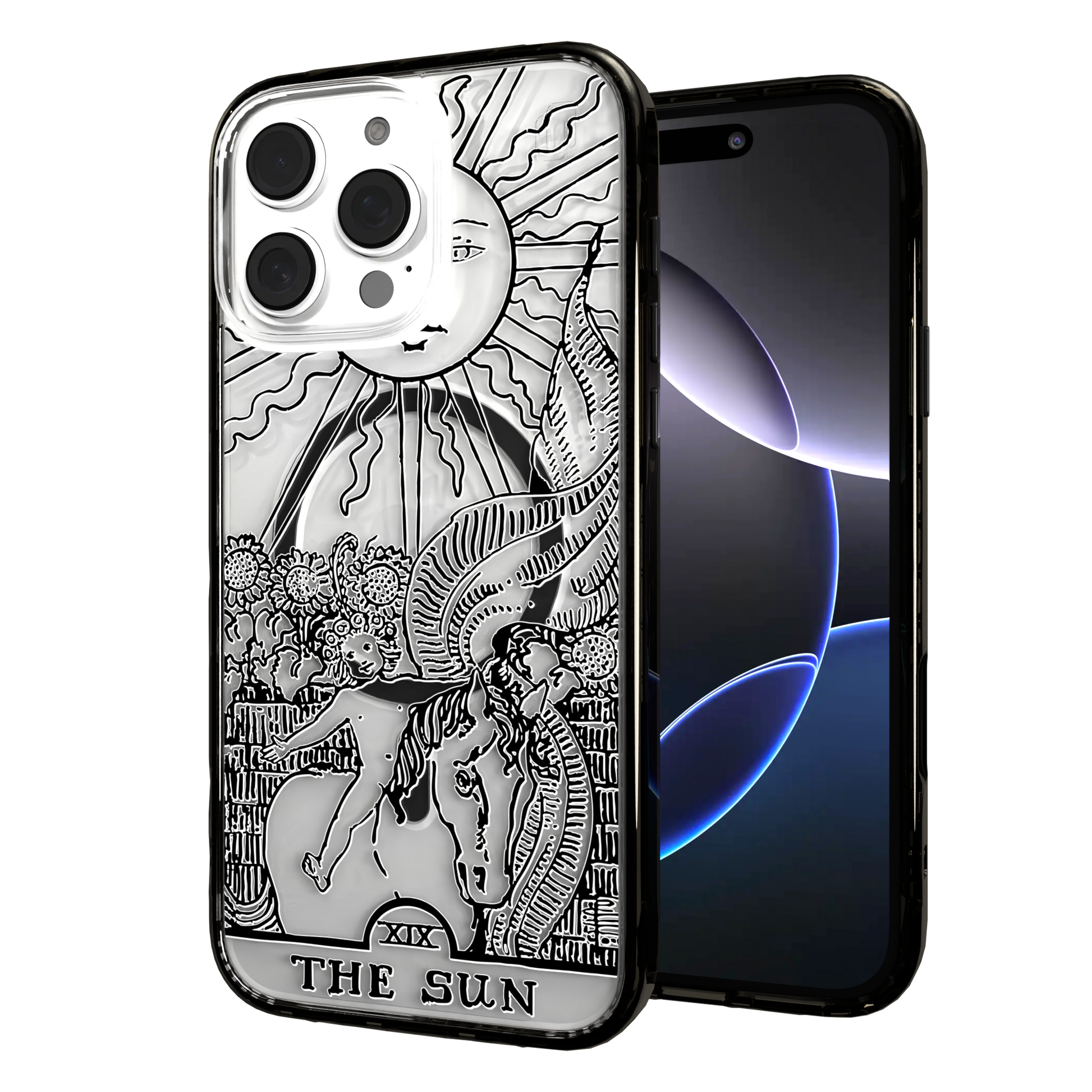 iPhone 16 Series | MagSafe | Tarot Collection | The Sun The Sun - Line / iPhone 16 Pro Max / Black