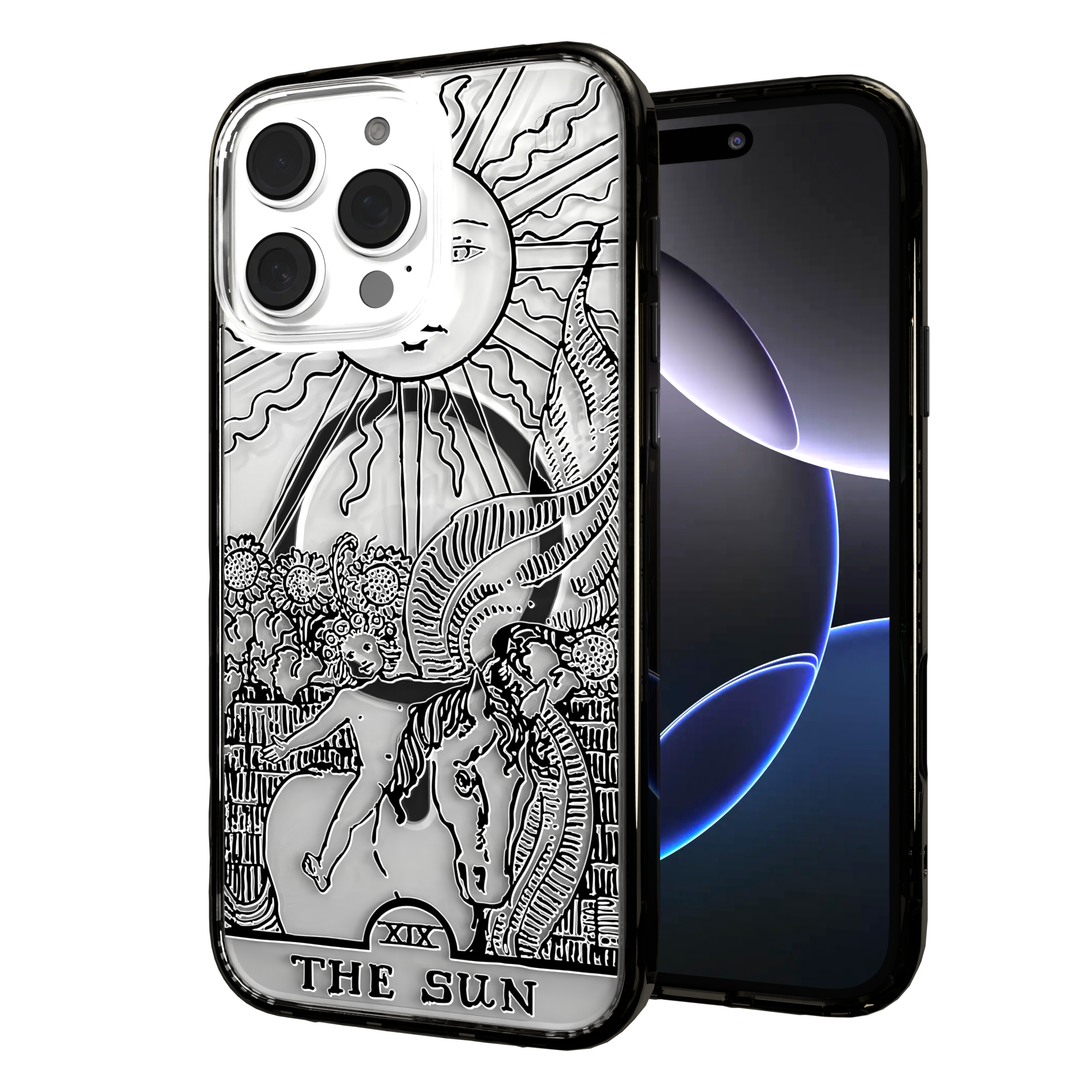 iPhone 16 Series | MagSafe | Tarot Collection | The Sun The Sun - Line / iPhone 16 Pro Max / Black