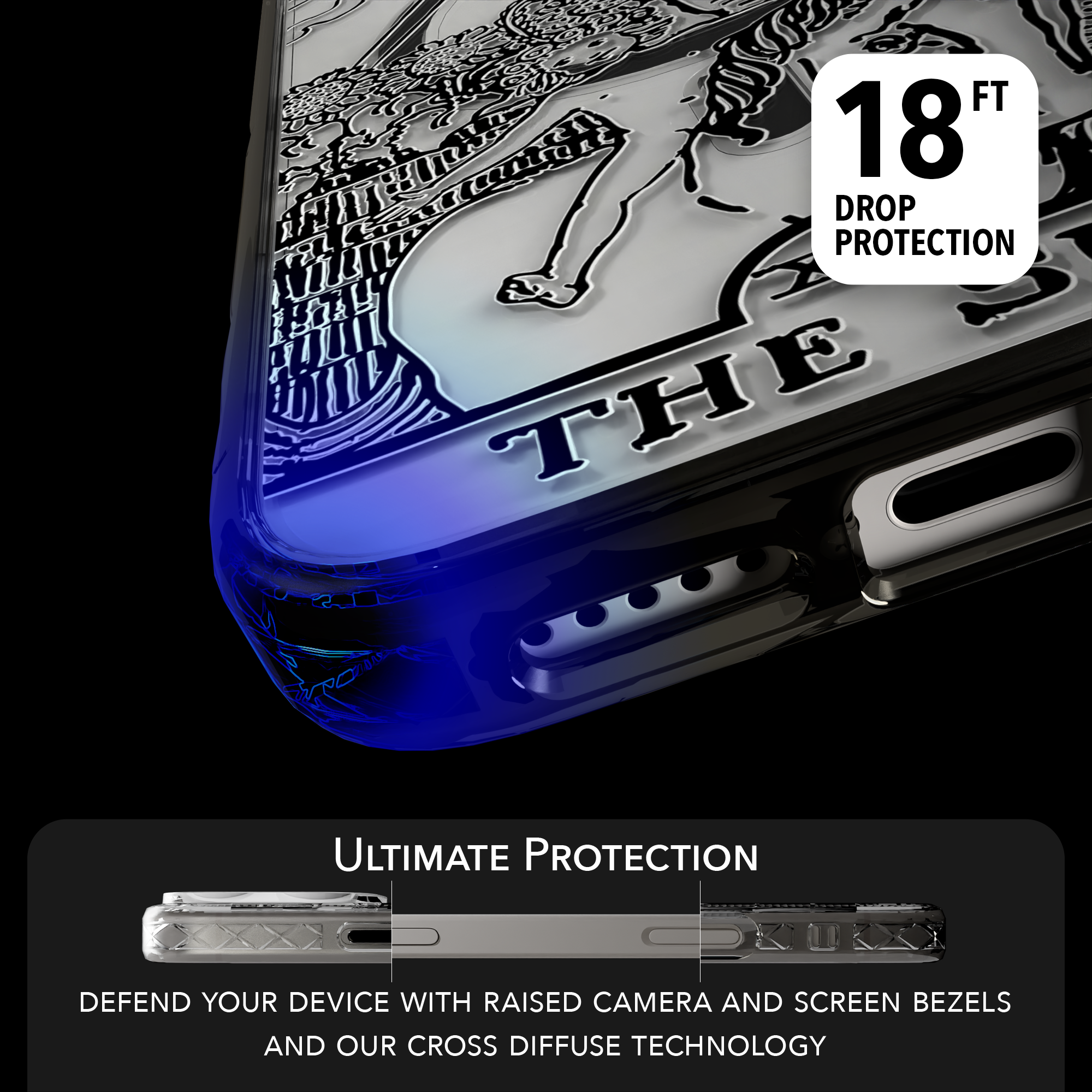iPhone 16 Series | MagSafe | Tarot Collection | The Sun The Sun - Line / iPhone 16 Pro Max / Black