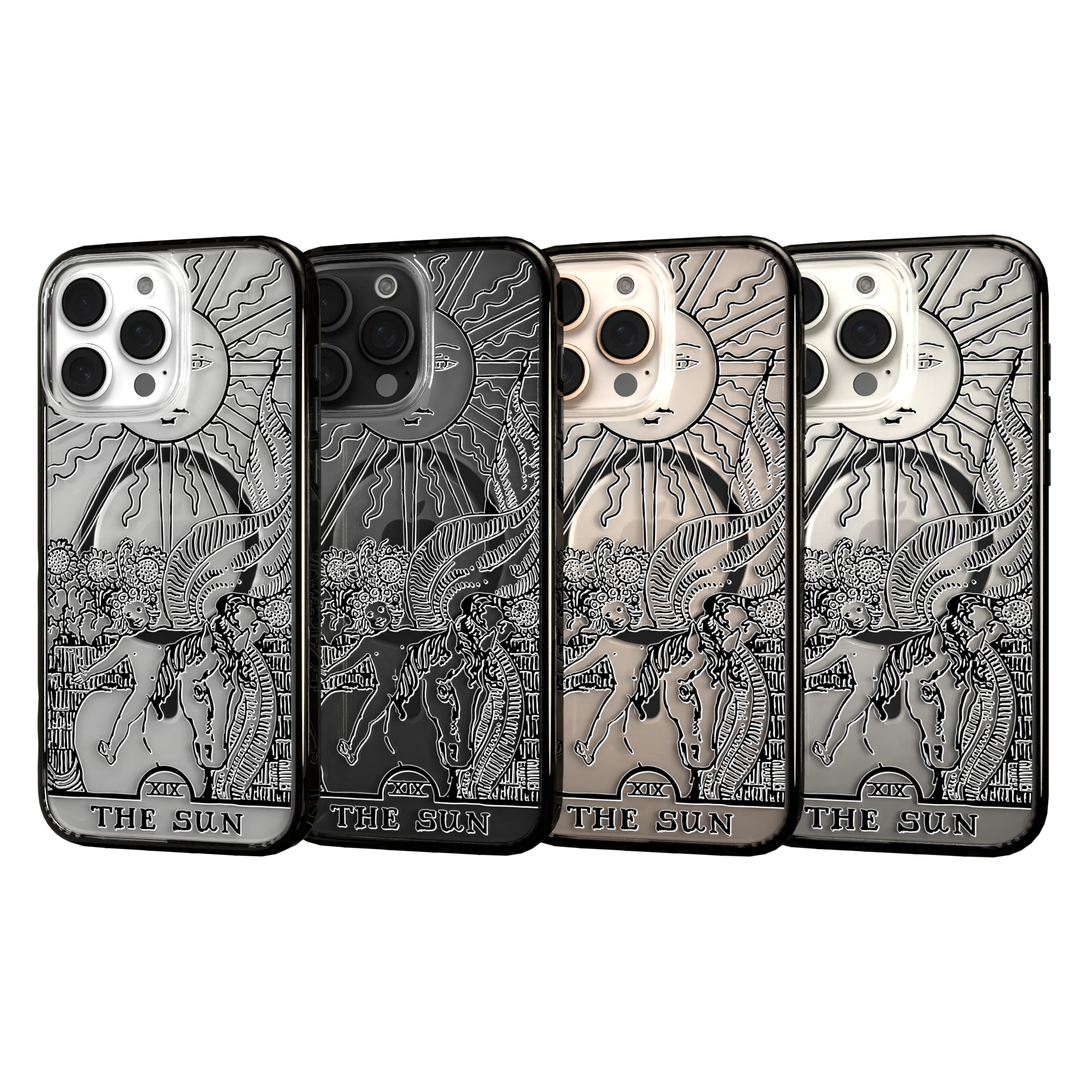 iPhone 16 Series | MagSafe | Tarot Collection | The Sun The Sun - Line / iPhone 16 Pro Max / Black