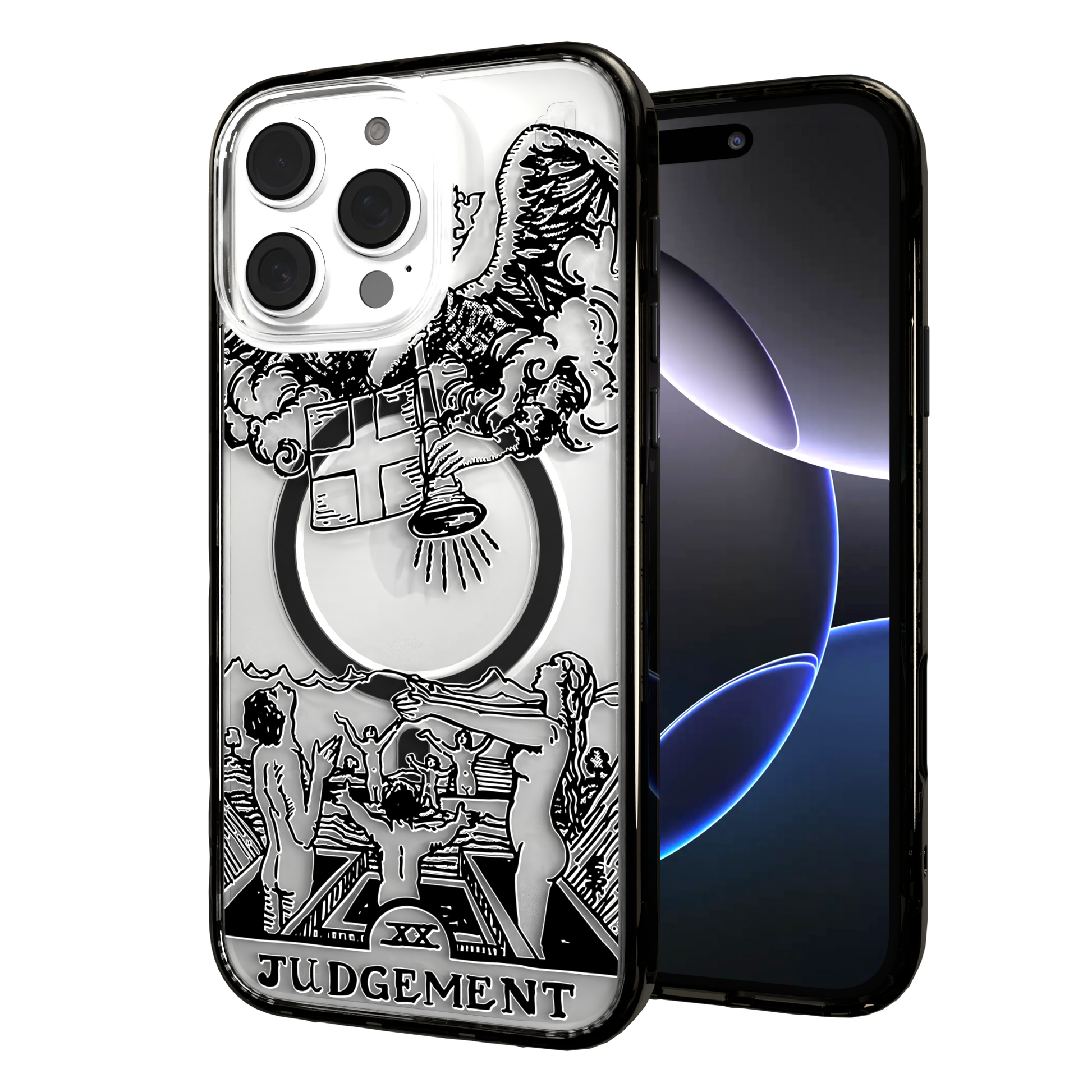 iPhone 16 Series | MagSafe | Tarot Collection | Judgement Judgement - Line / iPhone 16 Pro Max / Black