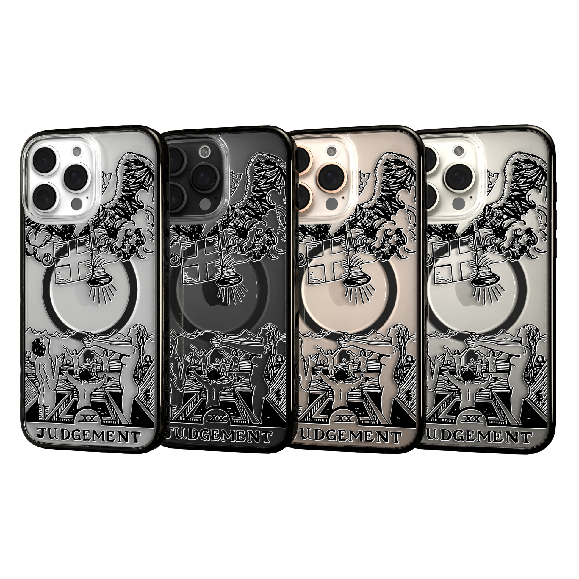 iPhone 16 Series | MagSafe | Tarot Collection | Judgement Judgement - Line / iPhone 16 Pro Max / Black